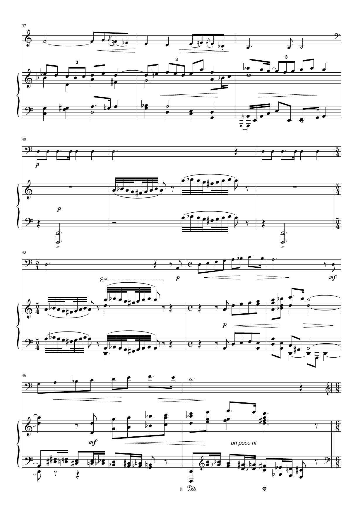 Ballade - For horn (F) and piano, Op. 81 - Image 8