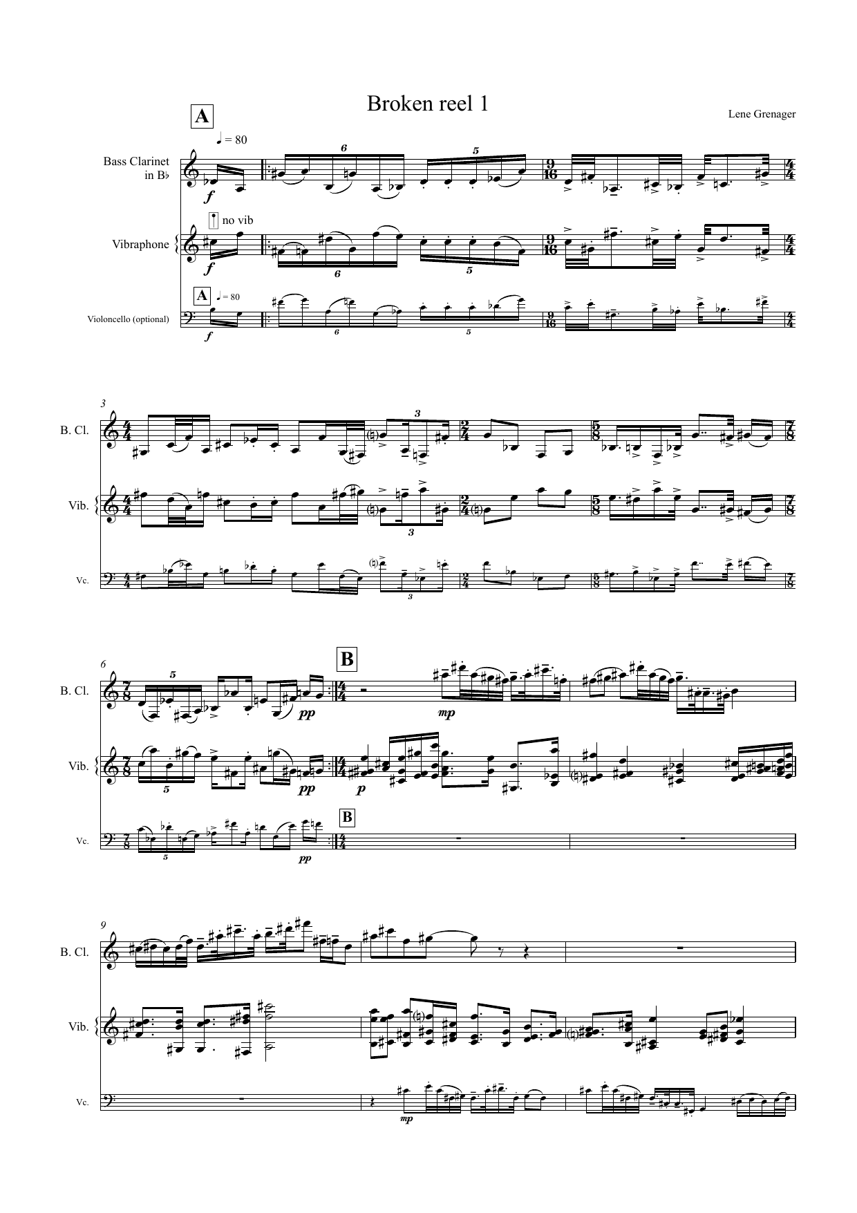 Broken Reel 1 and 2 - Two duos, one trio and one quartet - Image 3
