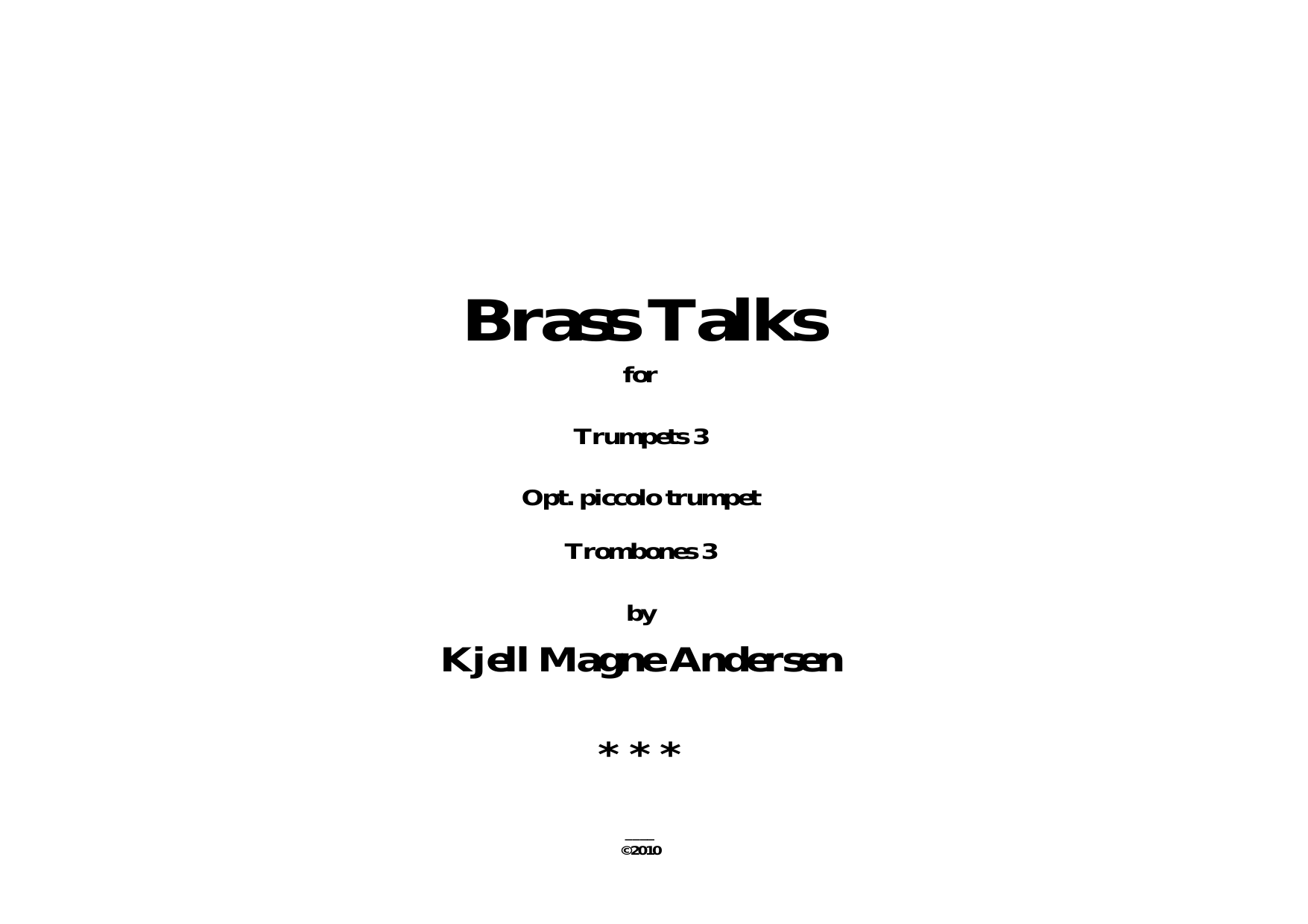 Brass Talks