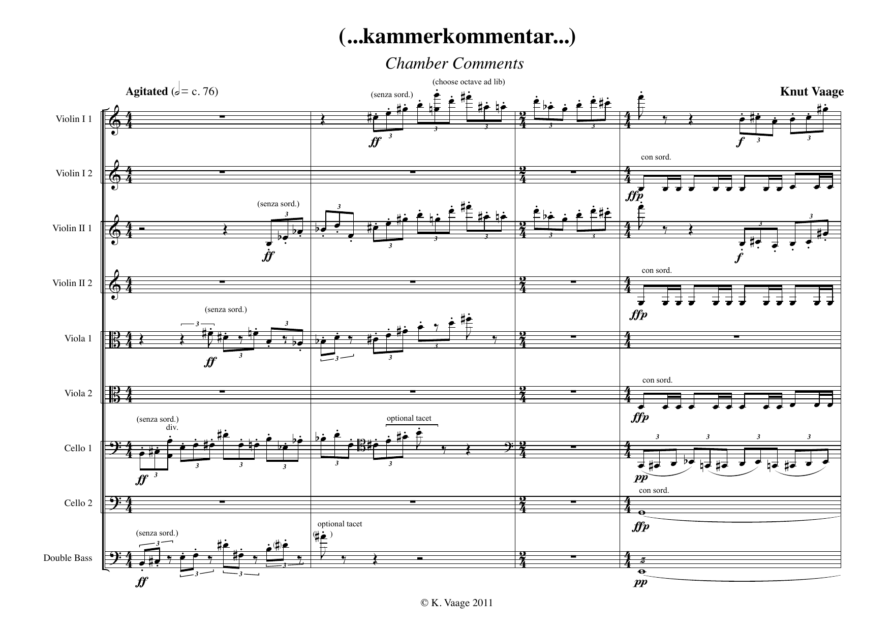 Chamber Comments II - For chamber orchestra - Image 3