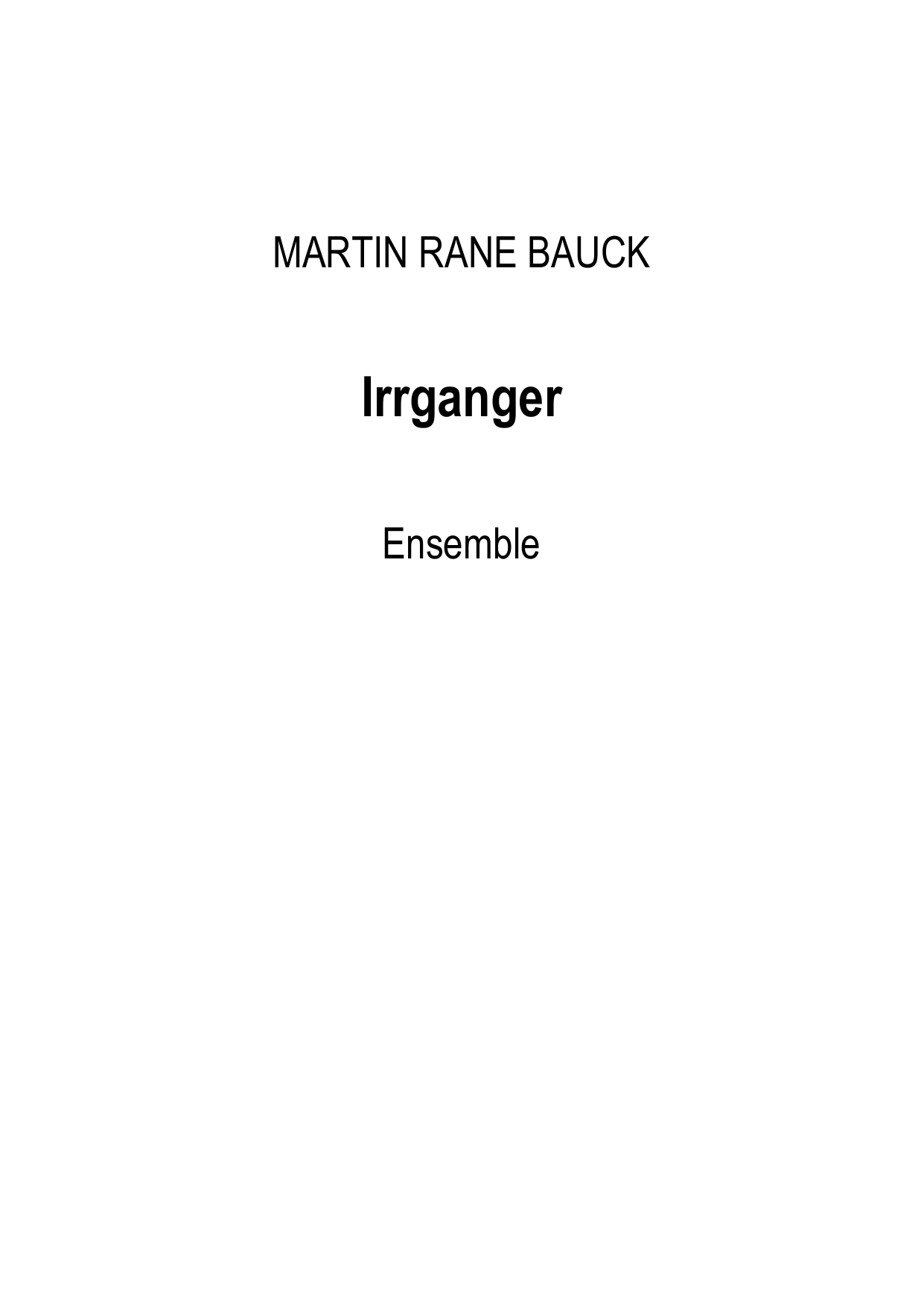 Irrganger