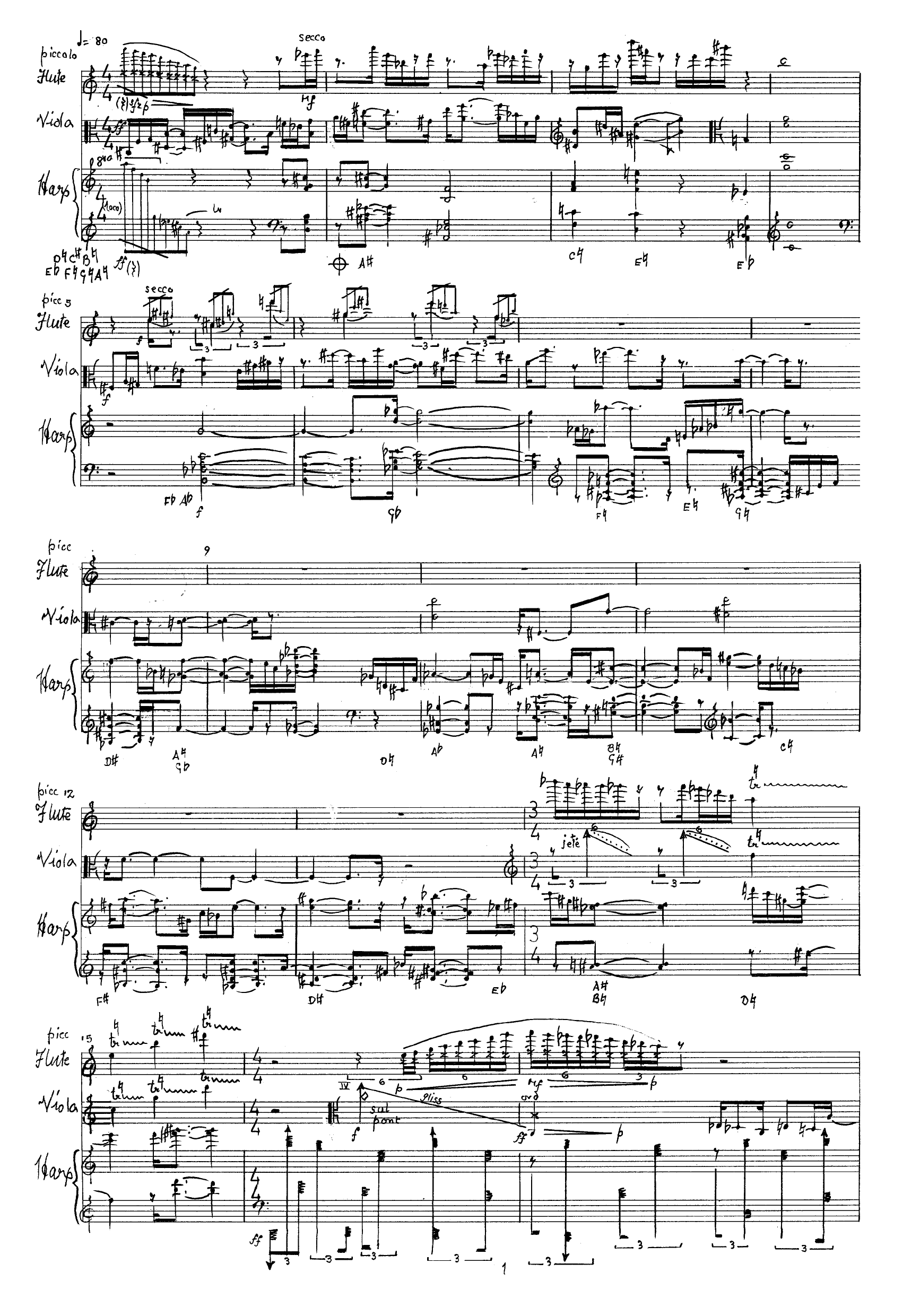 Broken Intentions - Trio for harp, flute & viola - Image 3