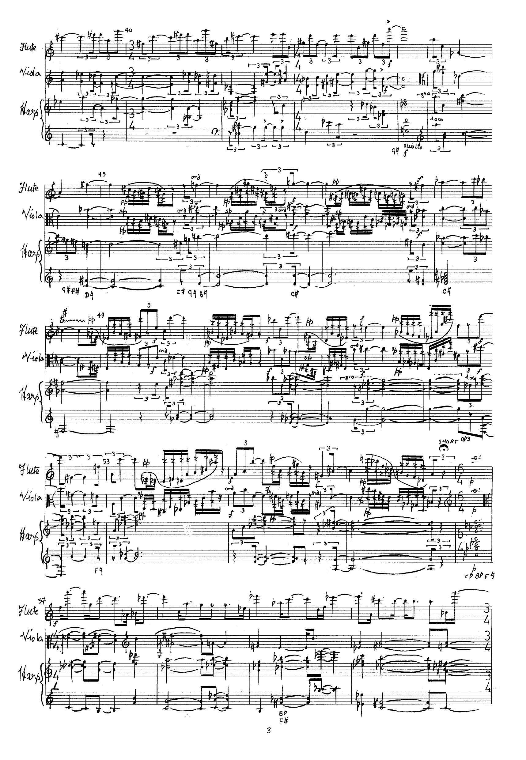Broken Intentions - Trio for harp, flute & viola - Image 5