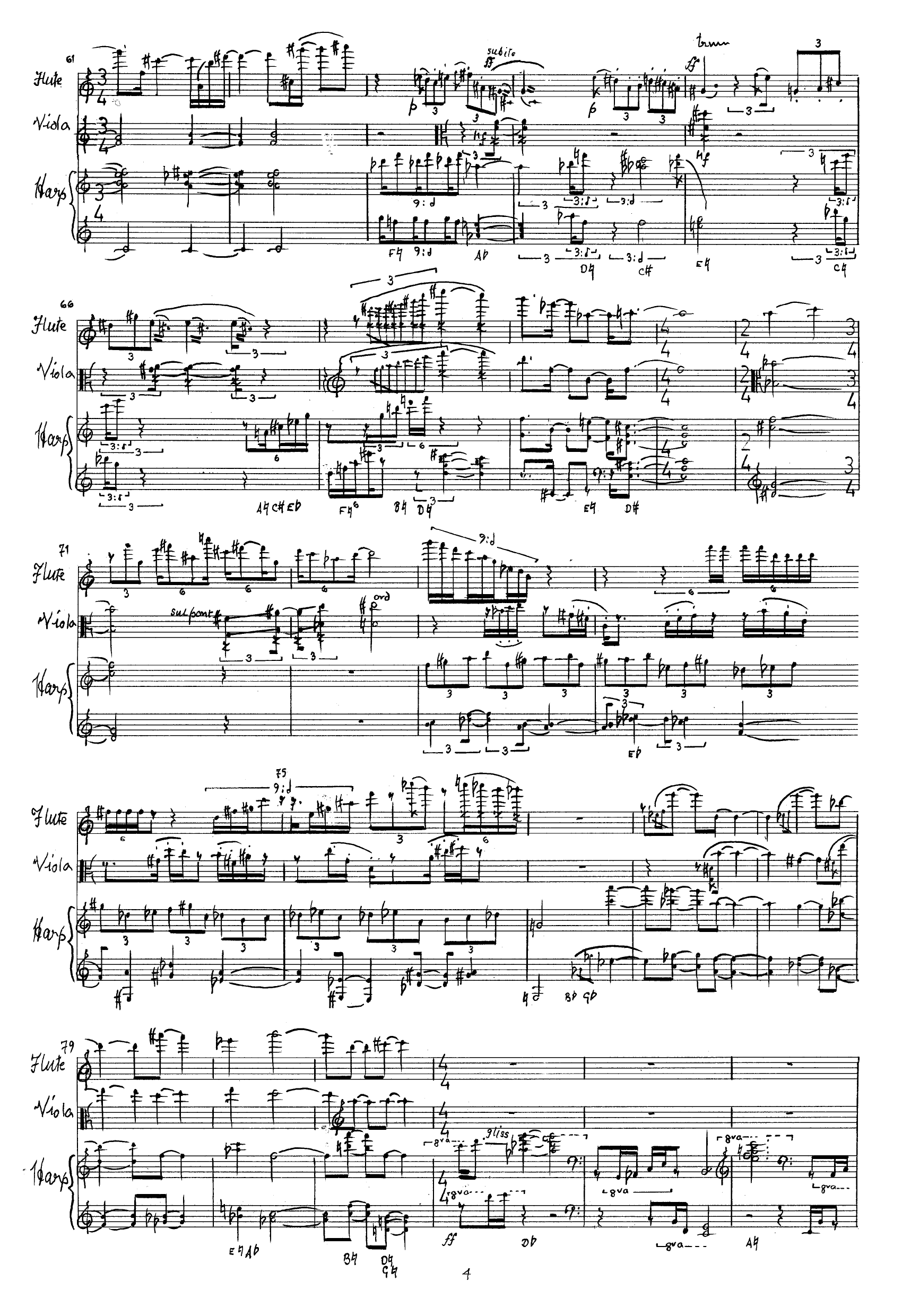 Broken Intentions - Trio for harp, flute & viola - Image 6
