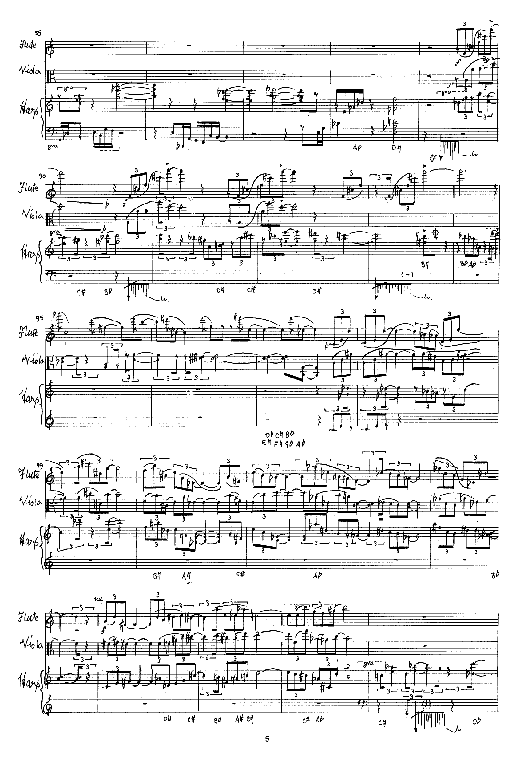 Broken Intentions - Trio for harp, flute & viola - Image 7