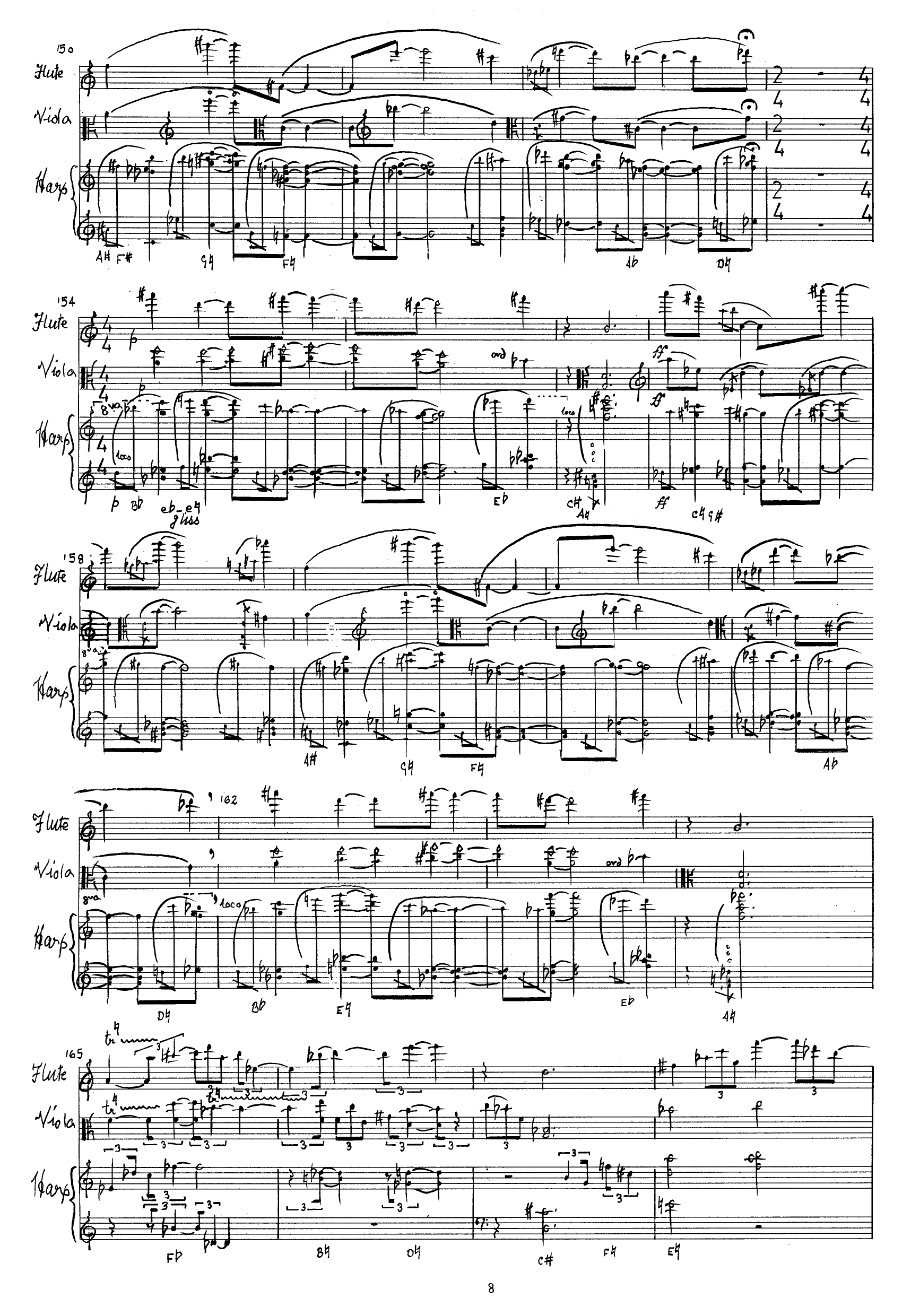 Broken Intentions - Trio for harp, flute & viola - Image 10