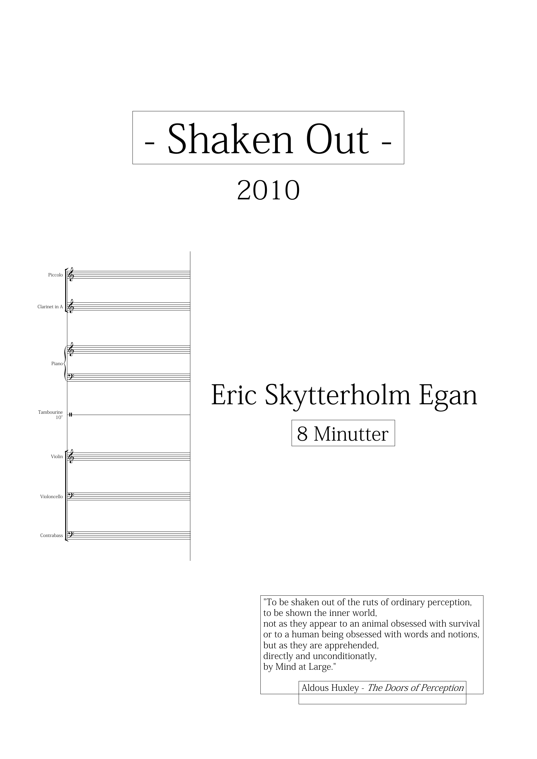 Shaken Out