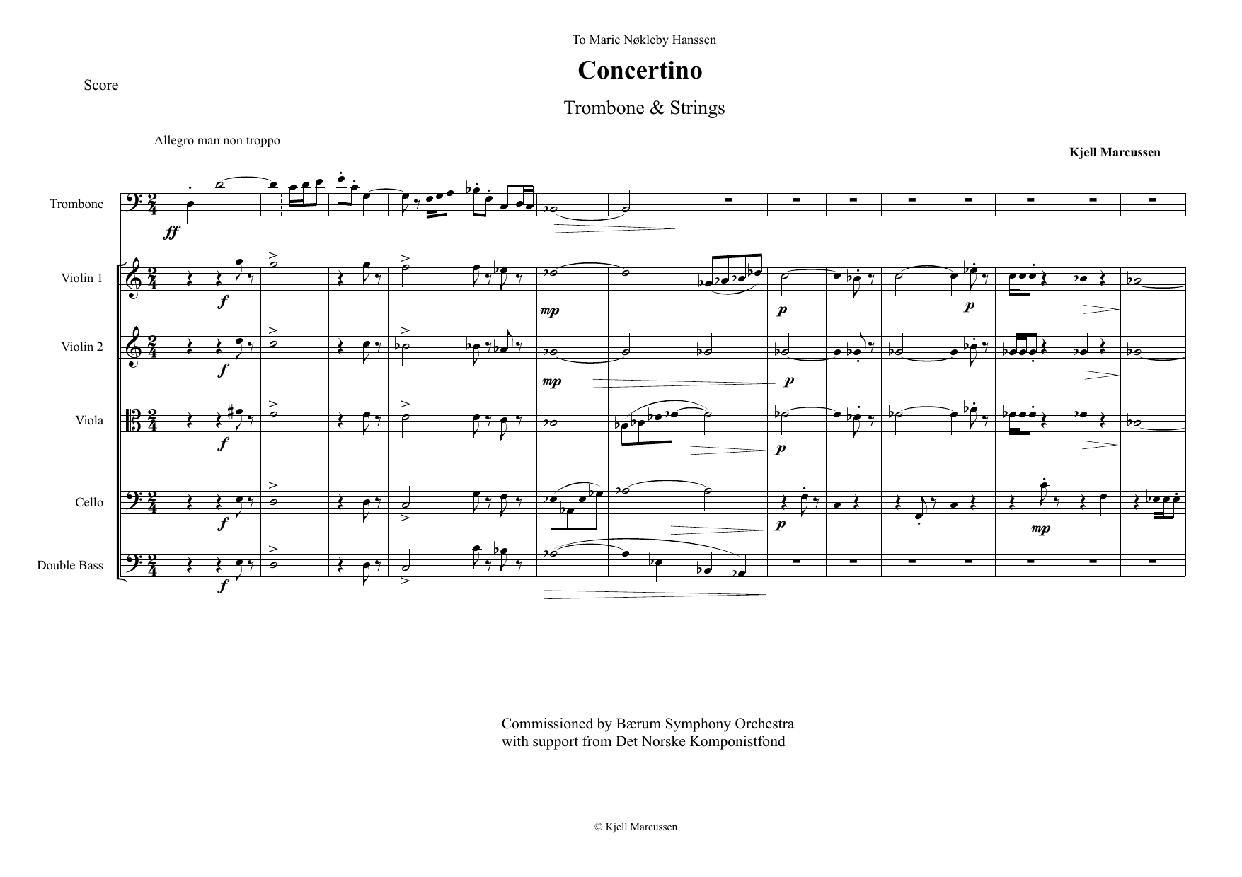 Concertino for Trombone & Strings