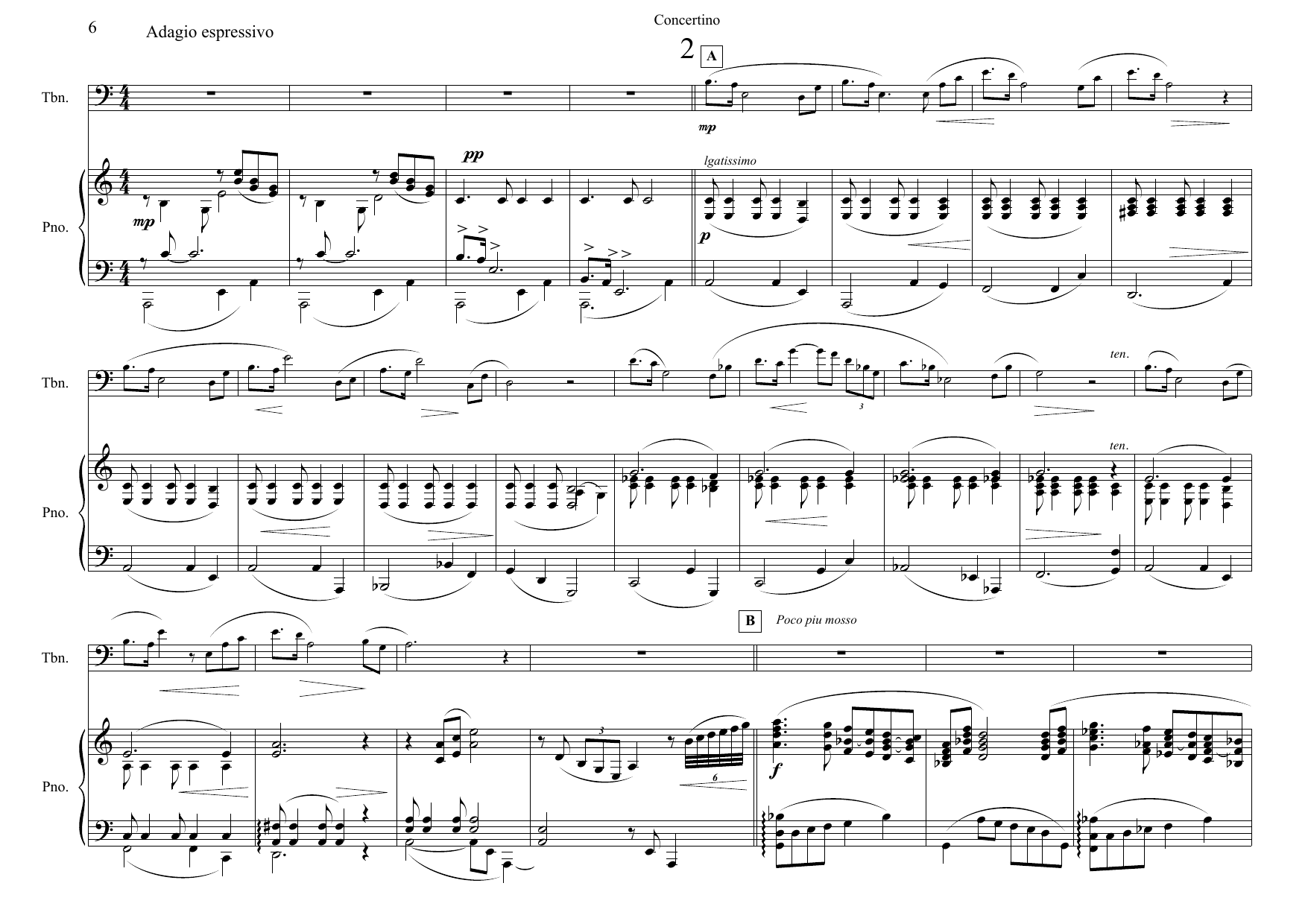 Concertino - For trombone og piano - Image 6