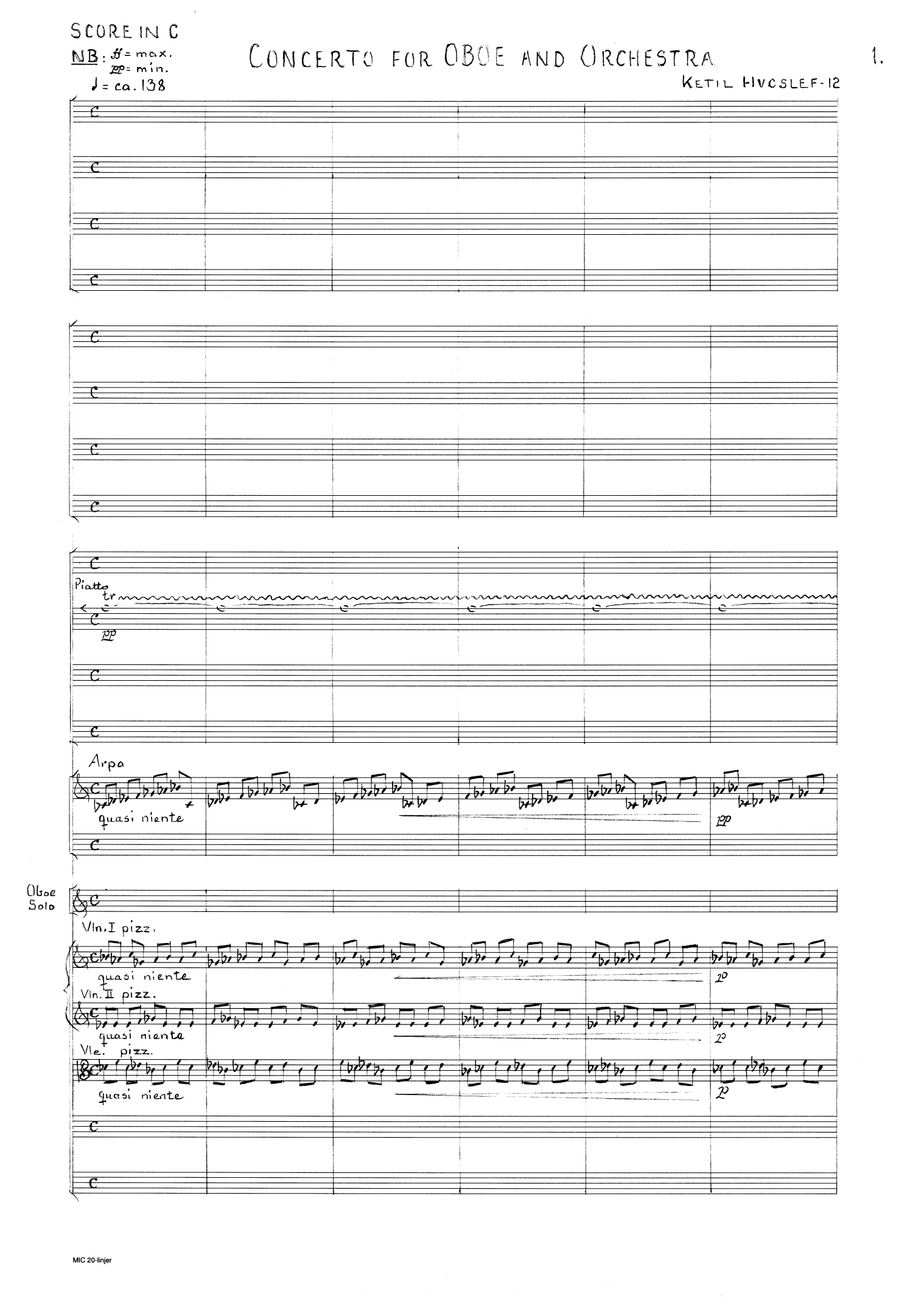 Concerto for Oboe and Orchestra