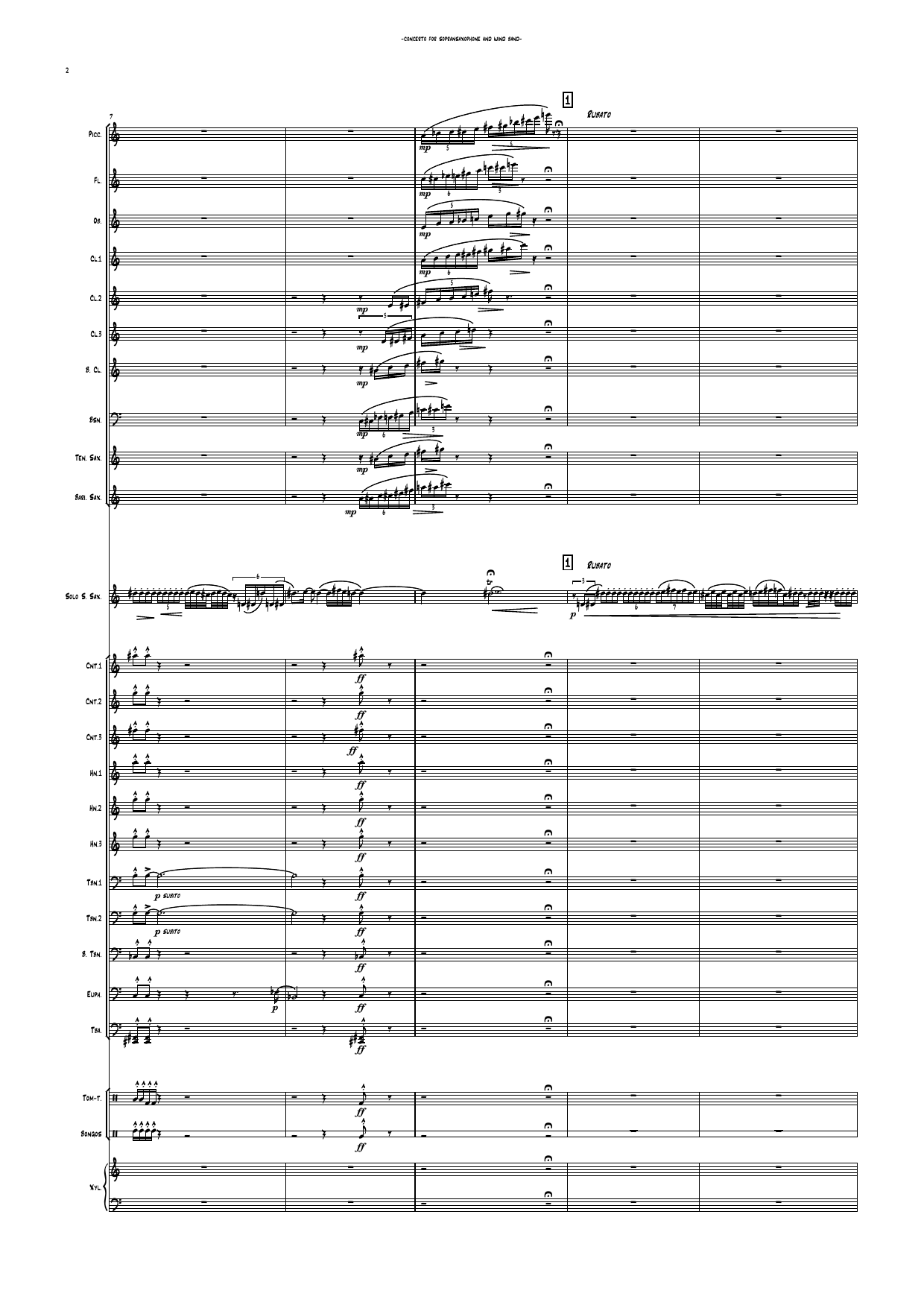 Concerto for Soprano Saxophone and Wind band - Image 4
