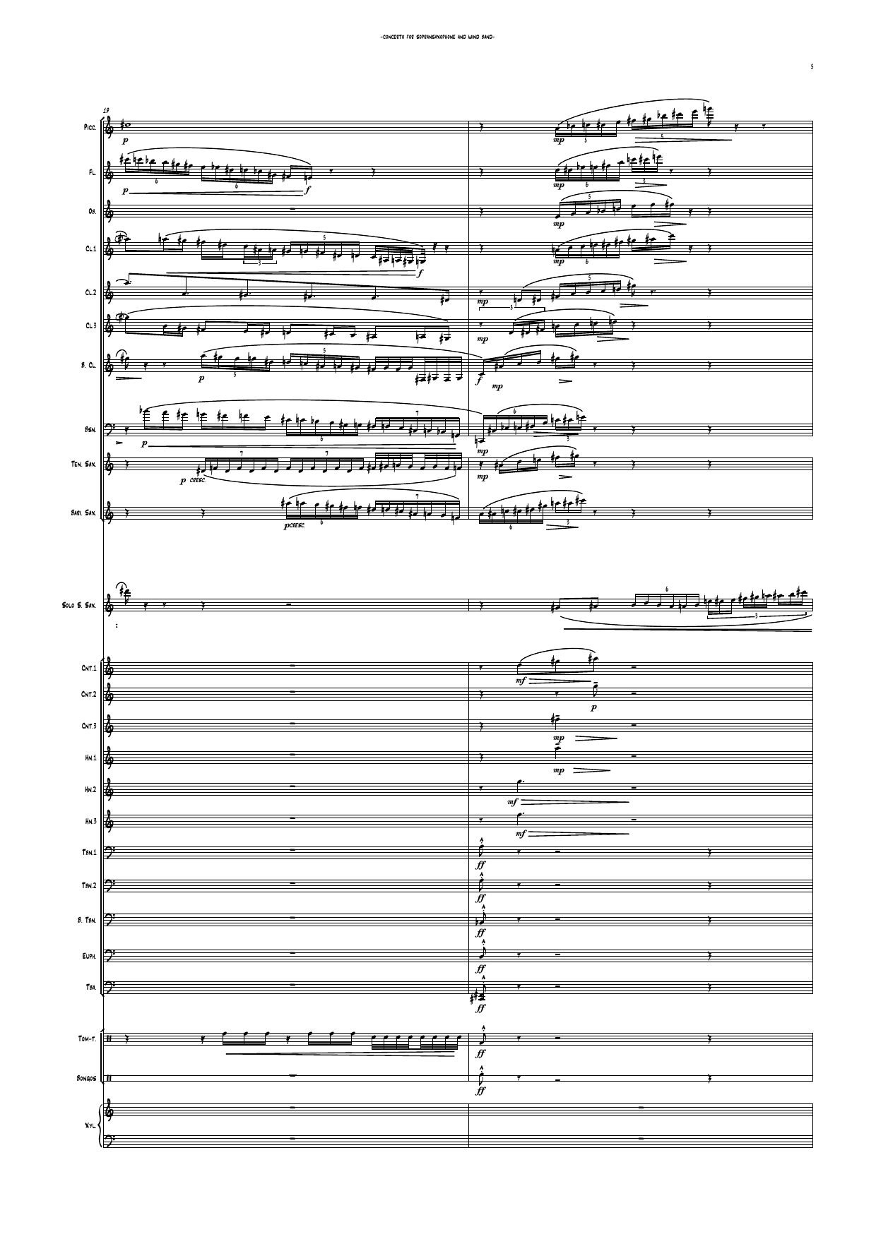 Concerto for Soprano Saxophone and Wind band - Image 7