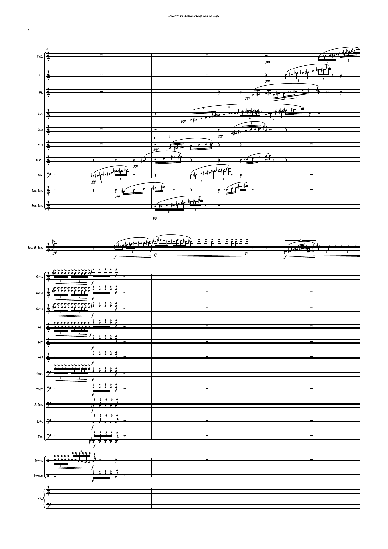 Concerto for Soprano Saxophone and Wind band - Image 8