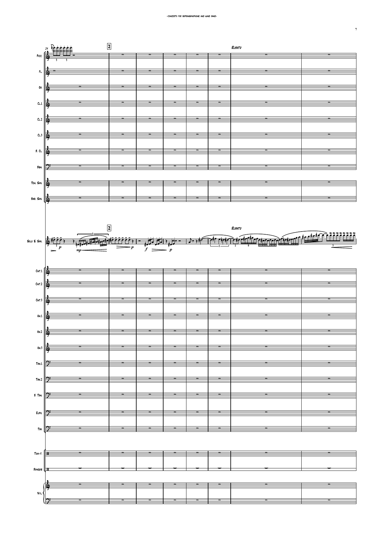 Concerto for Soprano Saxophone and Wind band - Image 9