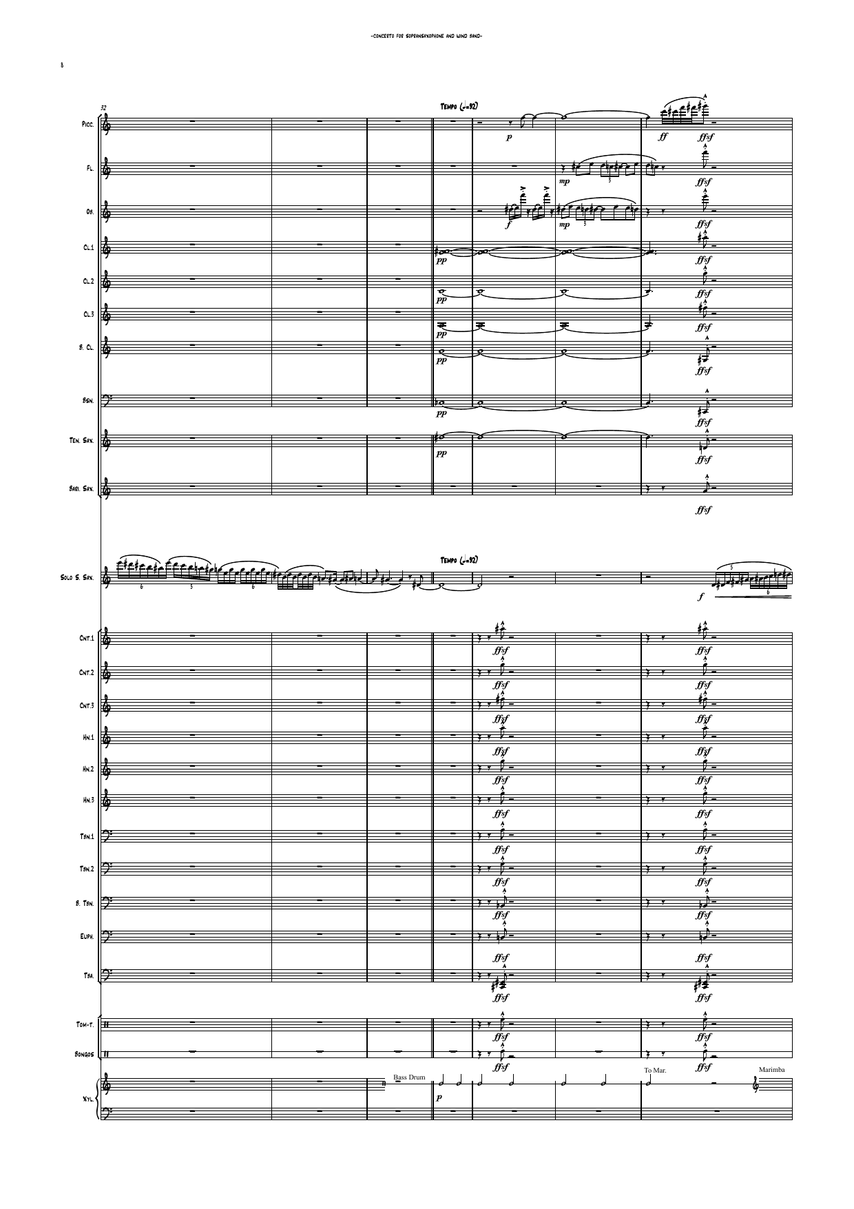 Concerto for Soprano Saxophone and Wind band - Image 10