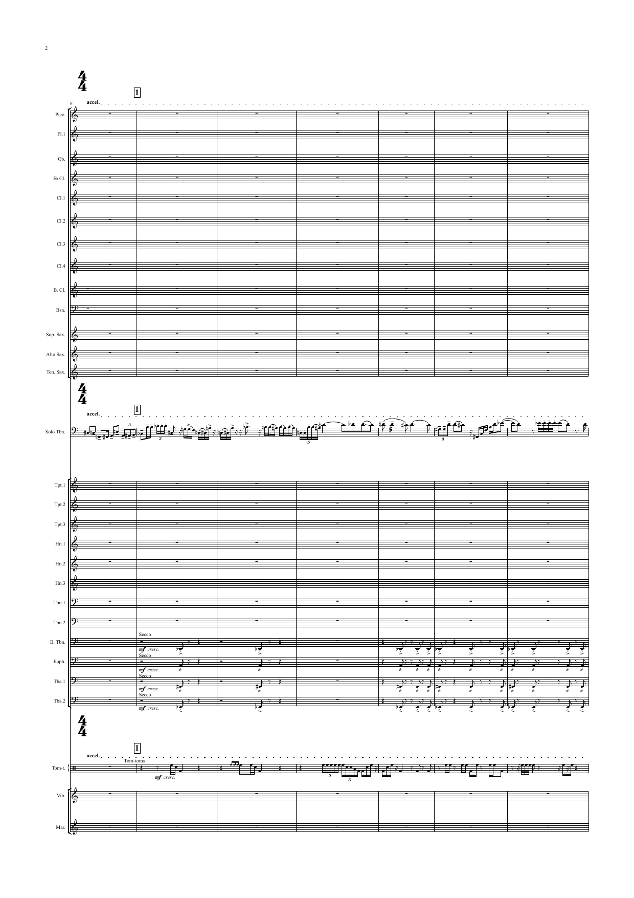 Tribes - Concerto for Trombone and Wind band - Image 4
