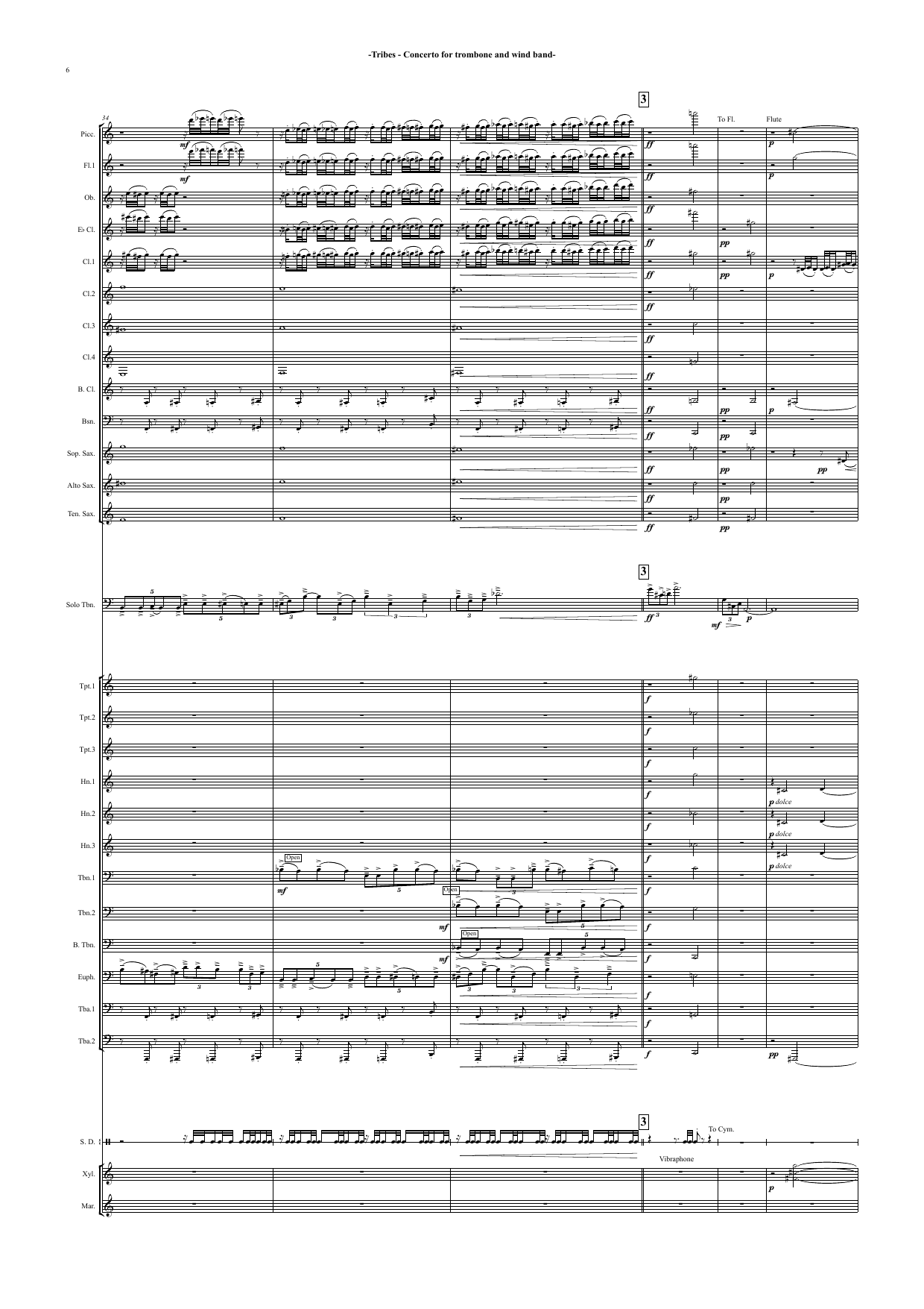 Tribes - Concerto for Trombone and Wind band - Image 8