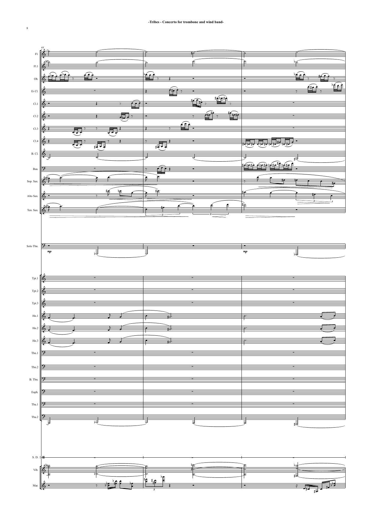 Tribes - Concerto for Trombone and Wind band - Image 10