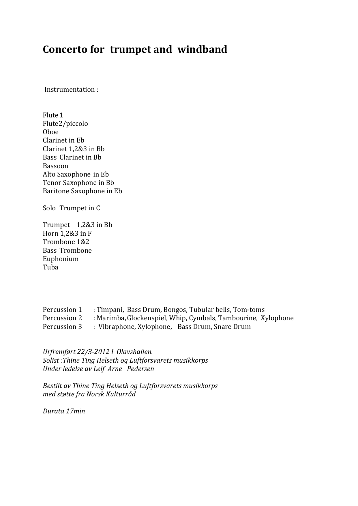 Concerto for Trumpet and Wind band - Image 3
