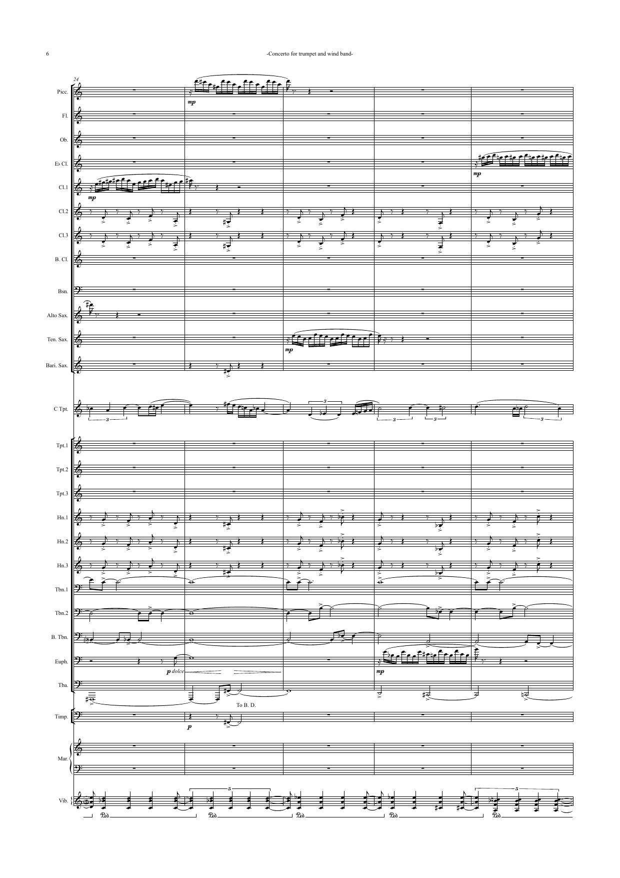 Concerto for Trumpet and Wind band - Image 9