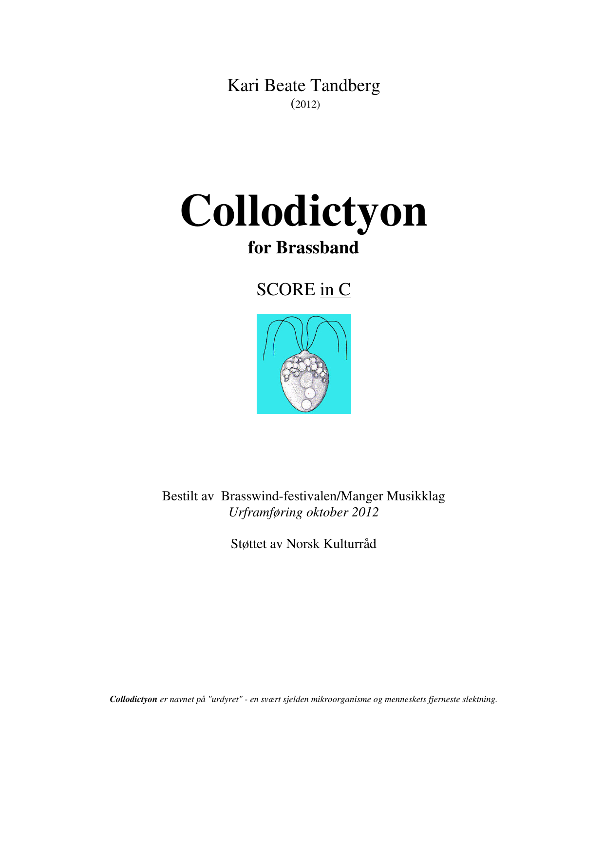 Collodictyon - For Brassband