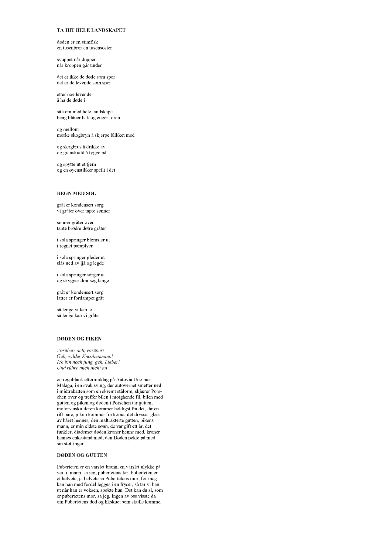 Tåretale - Syv sanger om døden - Image 4
