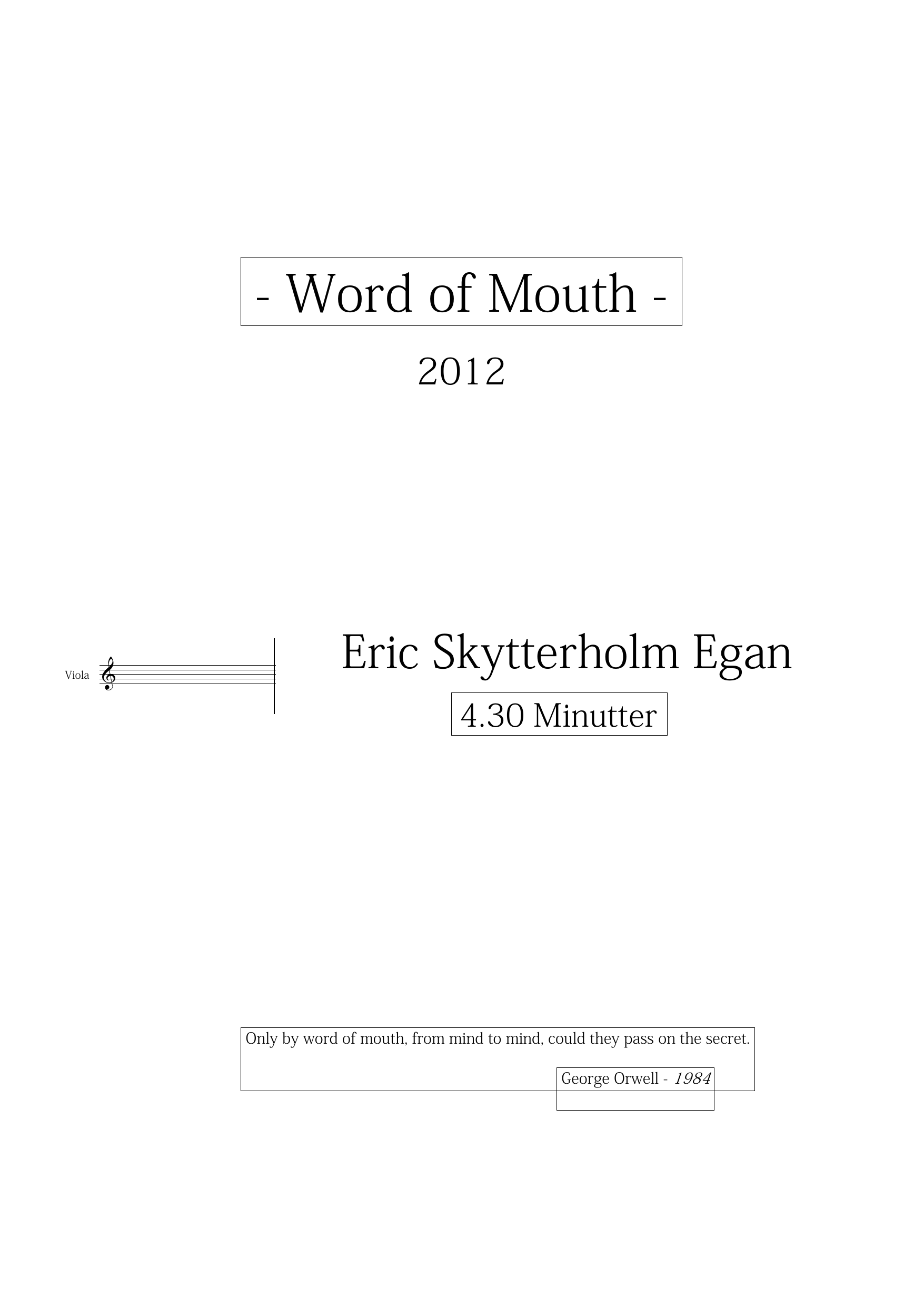 Word of Mouth