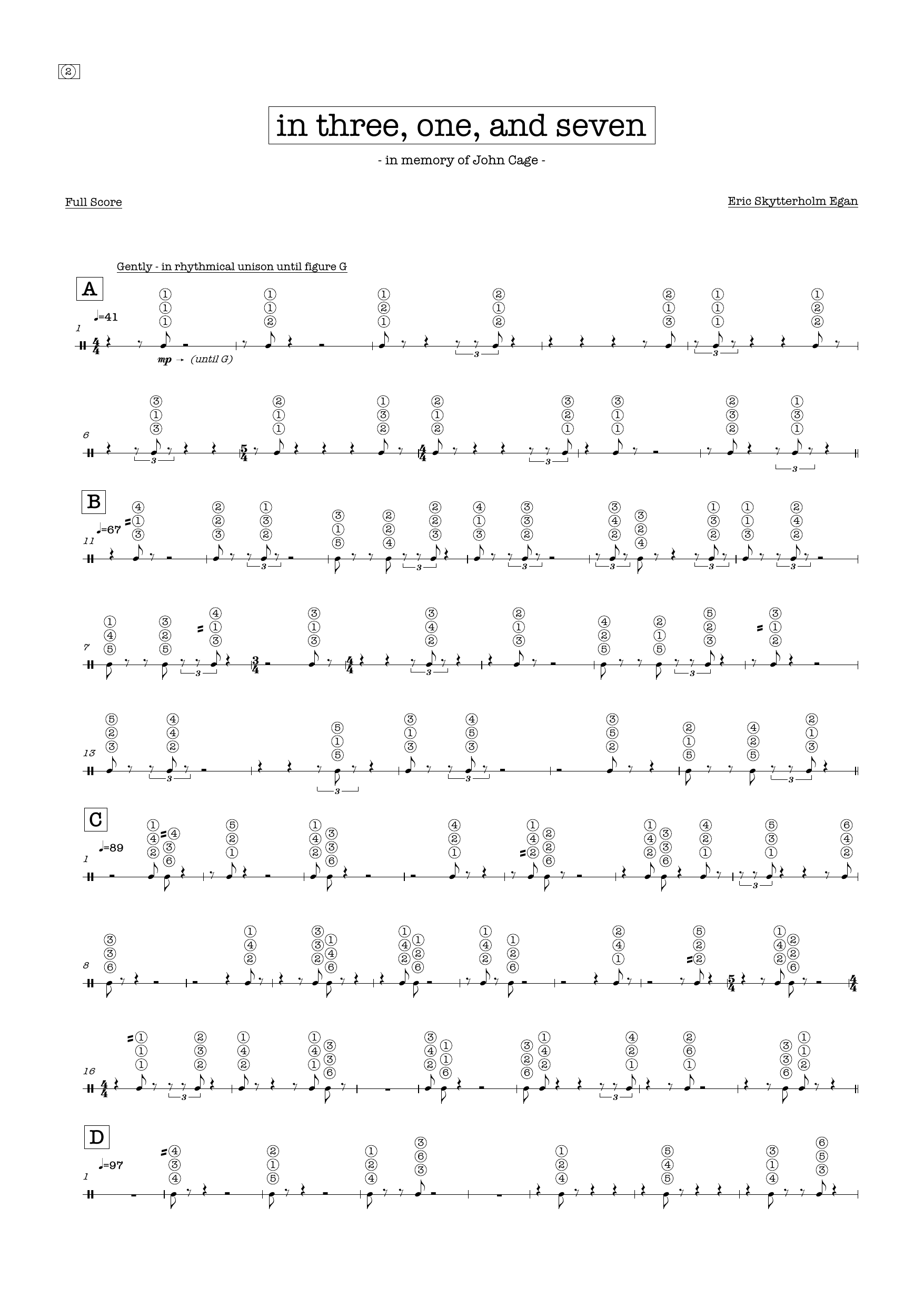 in three, one, and seven - in memory of John Cage - Image 4
