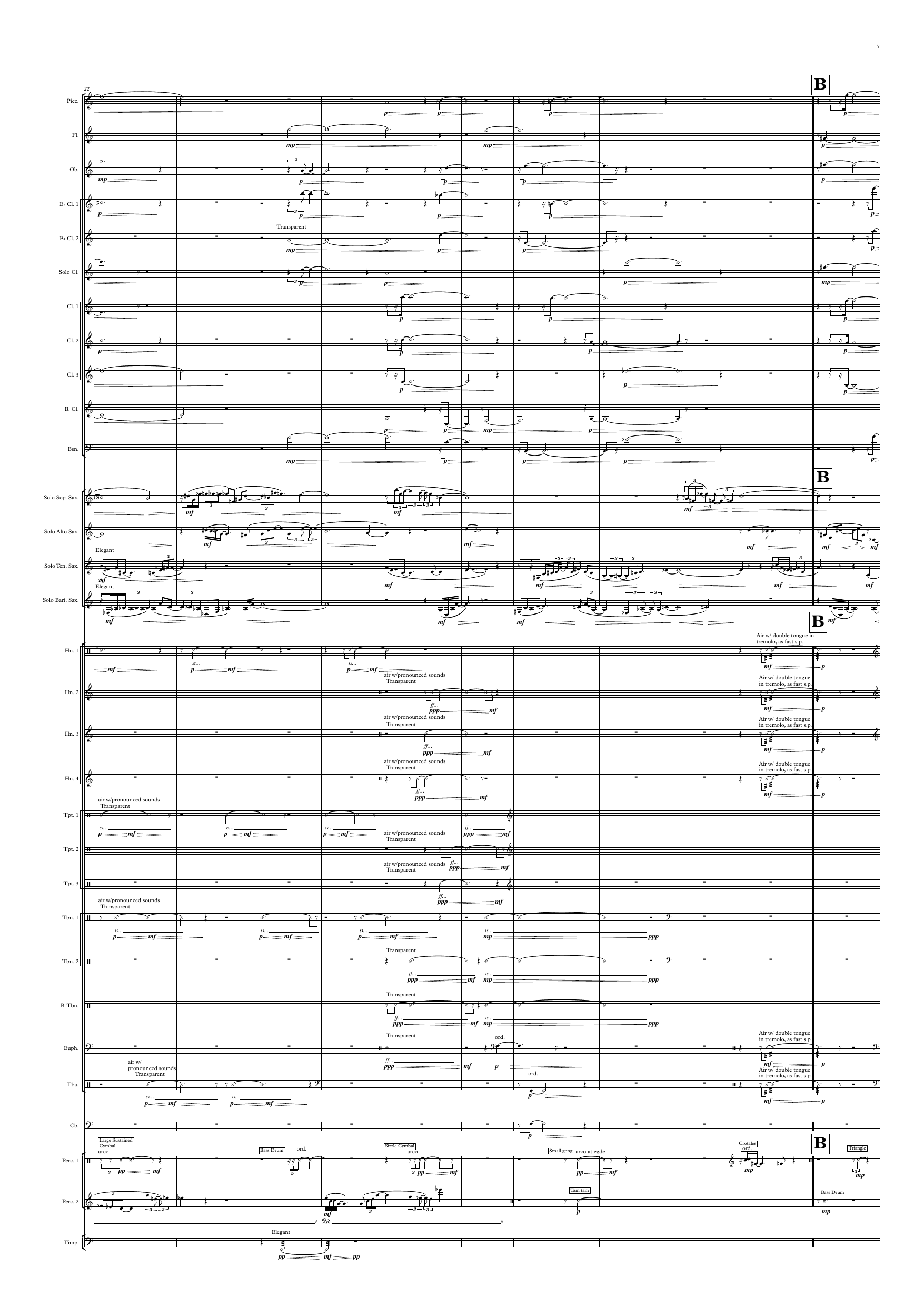 The Absence of Nothingness - For saxophone quartet and concert band - Image 7