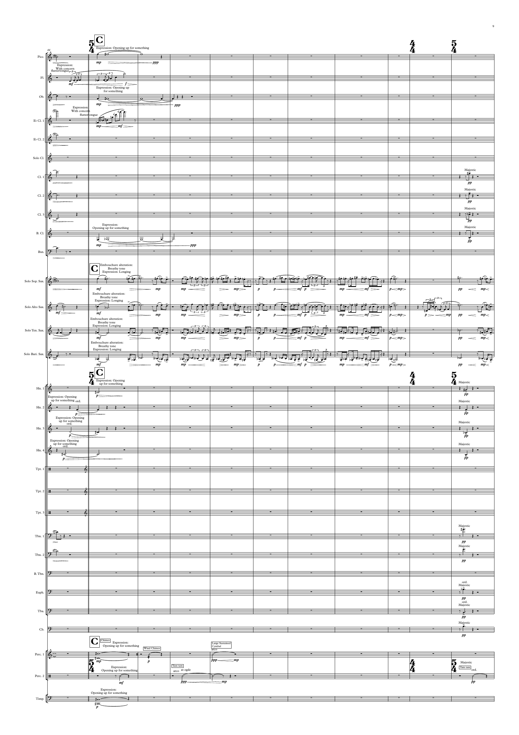 The Absence of Nothingness - For saxophone quartet and concert band - Image 9