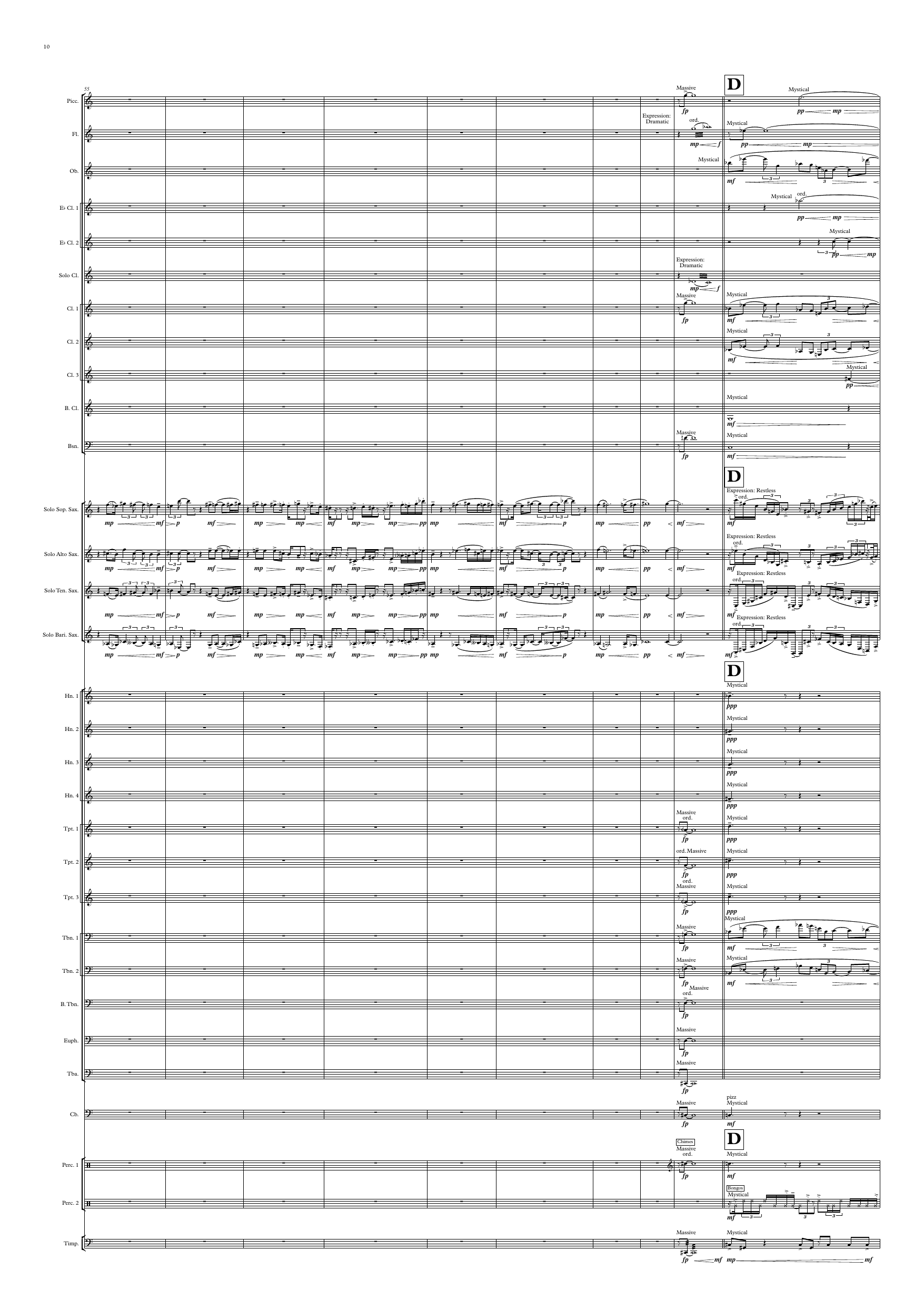The Absence of Nothingness - For saxophone quartet and concert band - Image 10