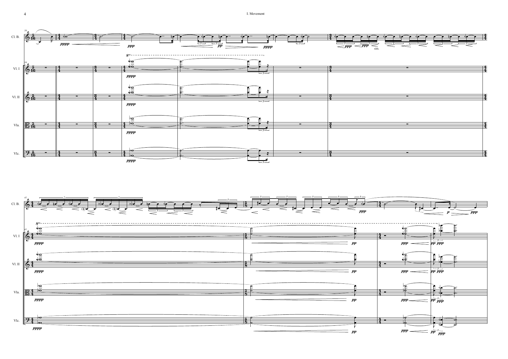 Songs for bass clarinet and string quartet - Image 10