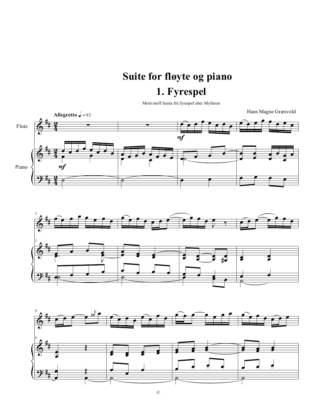 Suite for Flute and Piano - Image 3