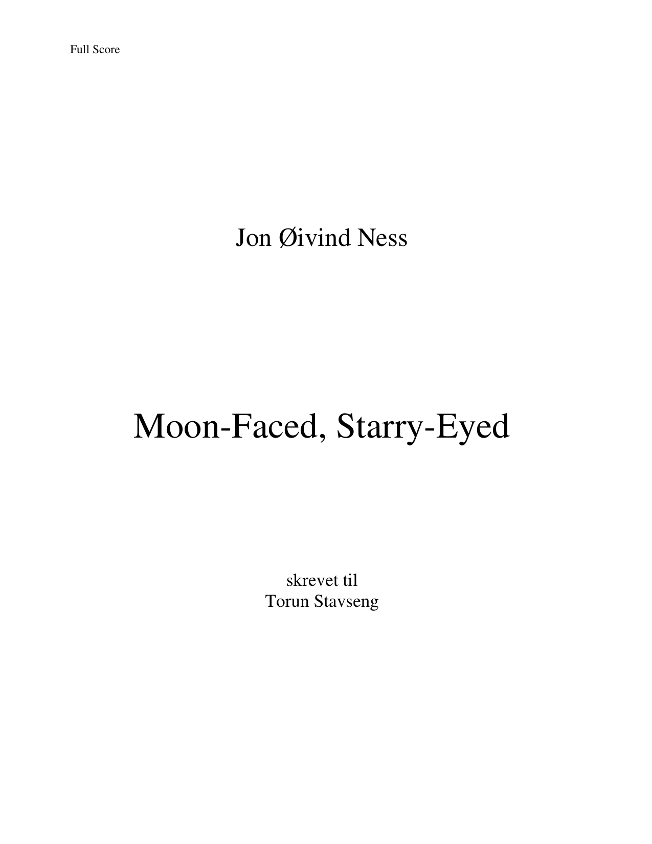 Moon-Faced, Starry-Eyed