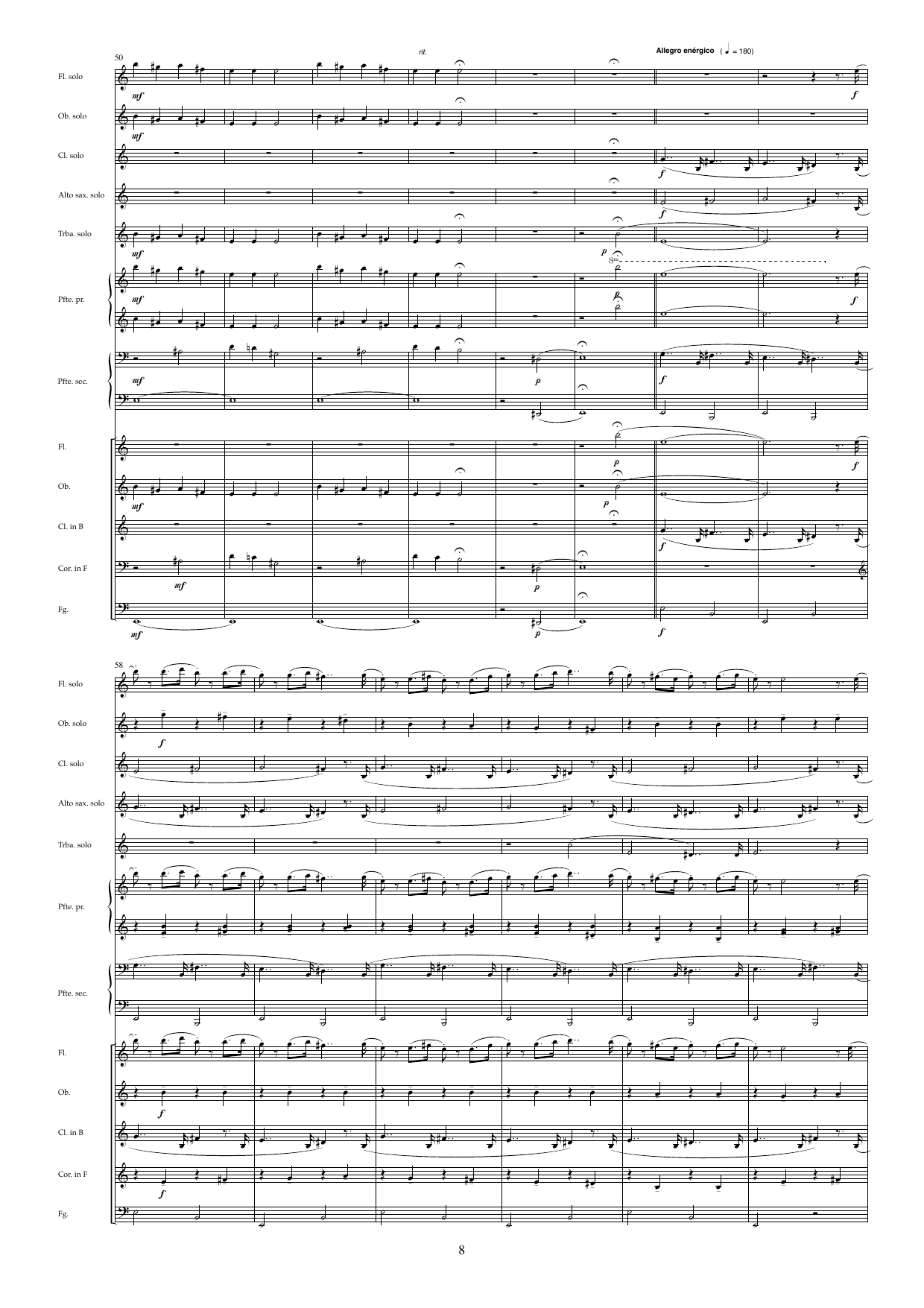 Land og strand rundt - En folketone-medley for fem elevsolister, firhendig klaver og blåsekvintett - Image 8
