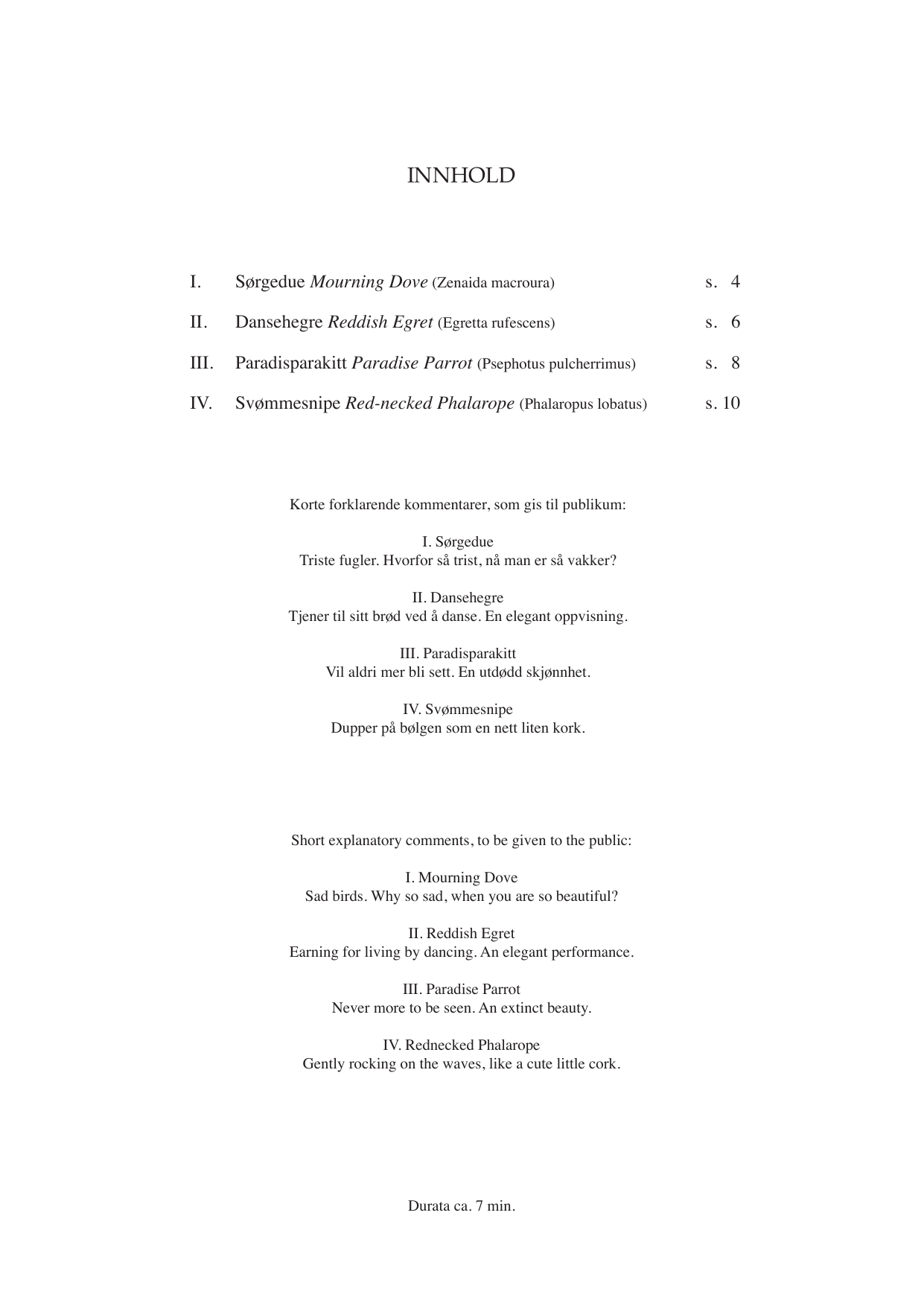Four portraits of Birds - For two guitars, Op. 87-ter - Image 3