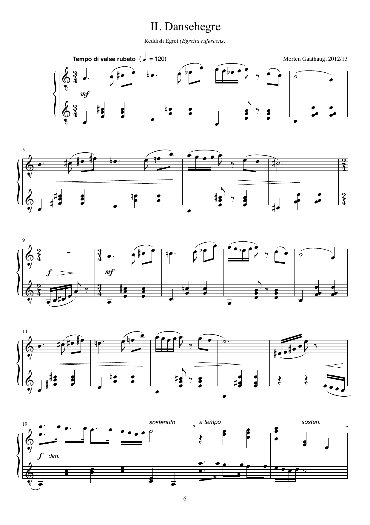 Four portraits of Birds - For two guitars, Op. 87-ter - Image 6