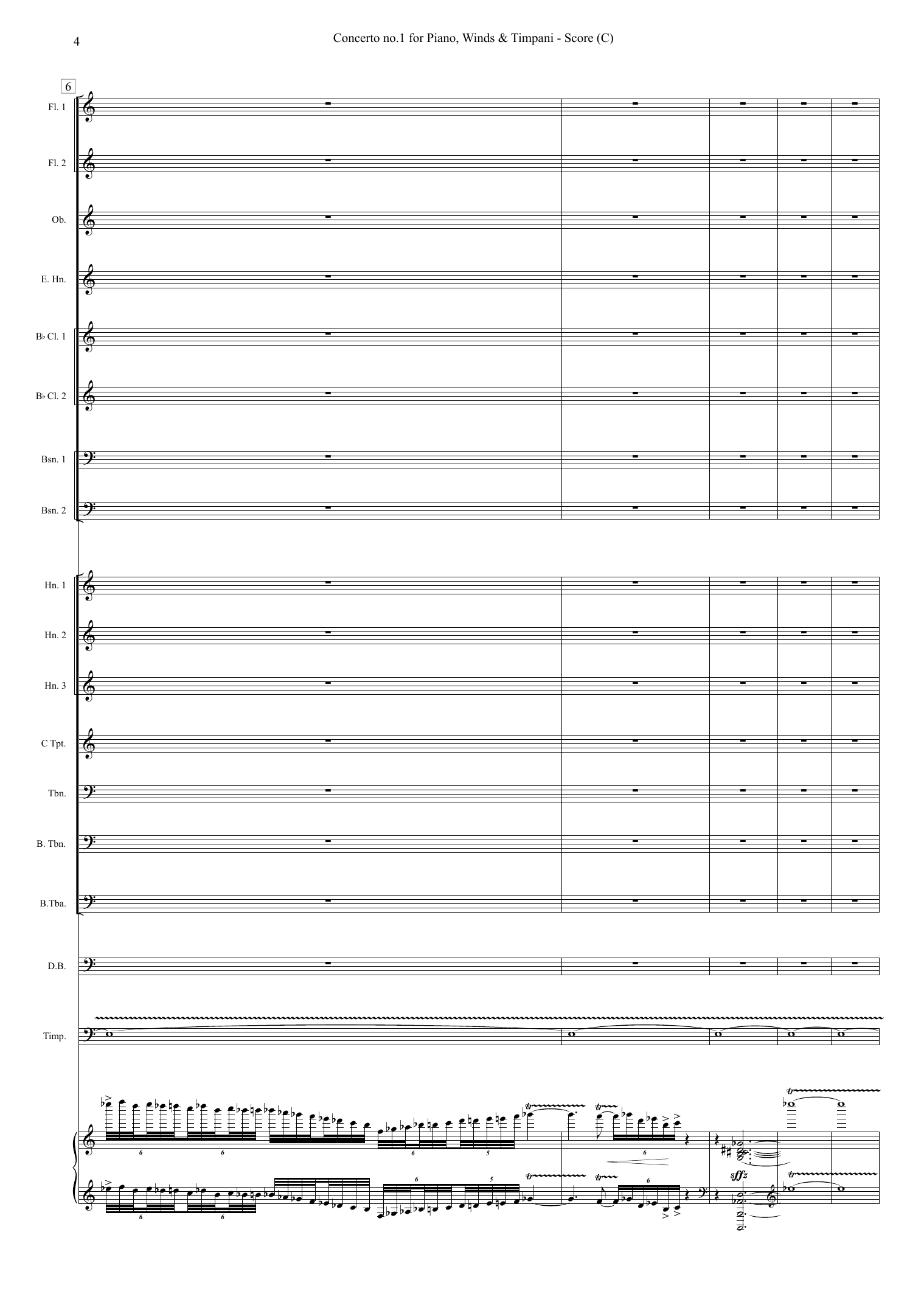 Concerto no. 1 for Piano, Winds and timpani - Image 4