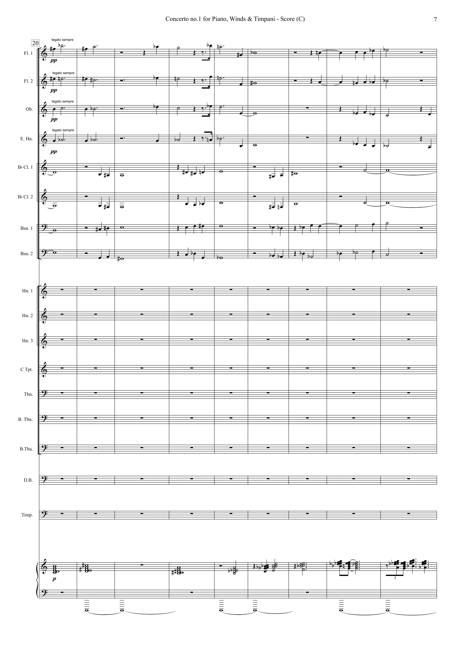 Concerto no. 1 for Piano, Winds and timpani - Image 7