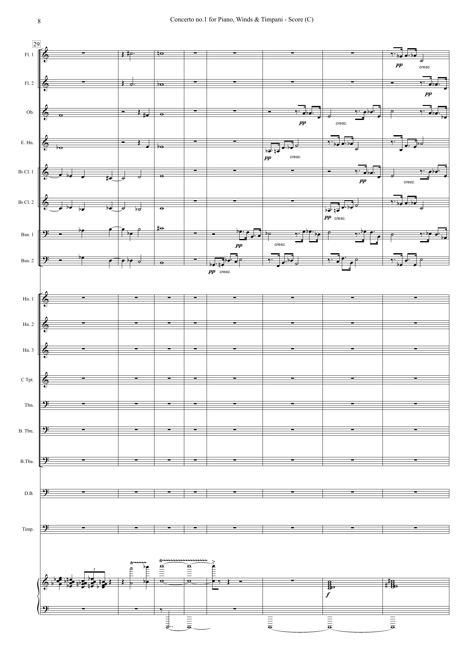 Concerto no. 1 for Piano, Winds and timpani - Image 8