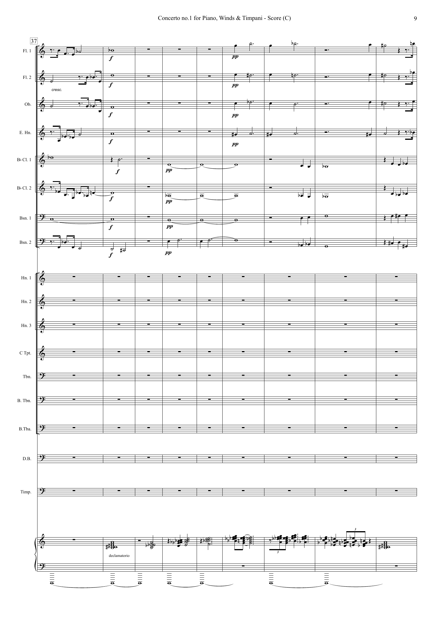 Concerto no. 1 for Piano, Winds and timpani - Image 9