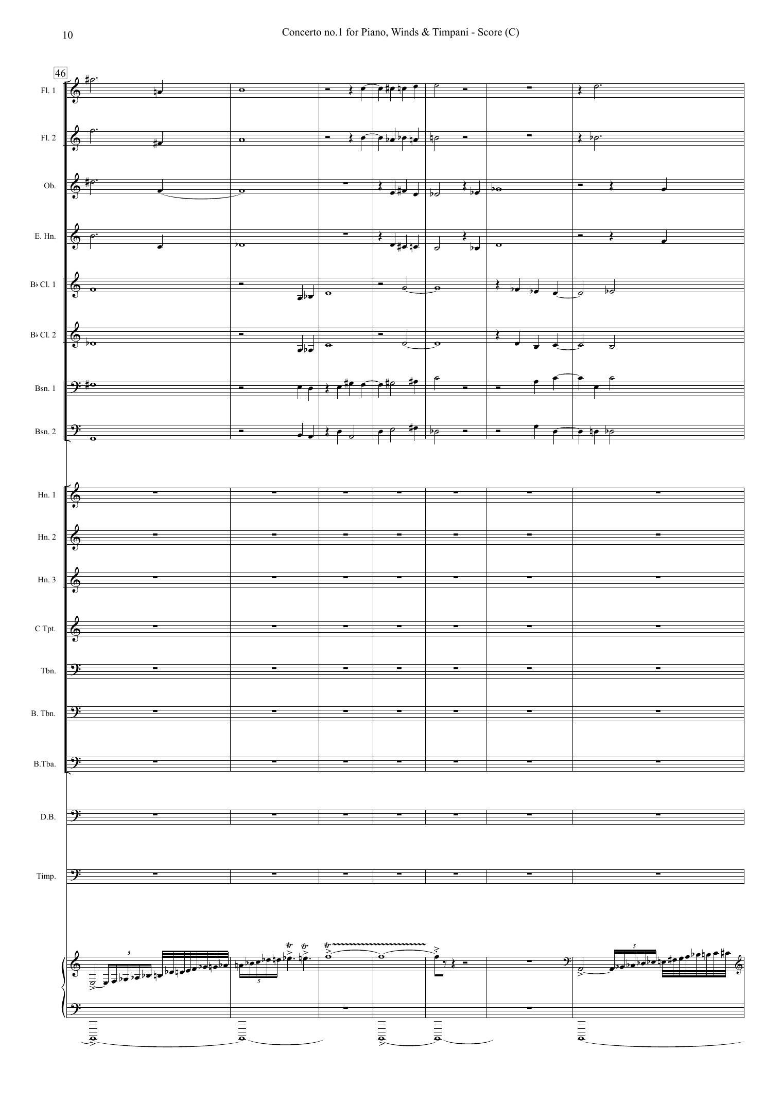 Concerto no. 1 for Piano, Winds and timpani - Image 10