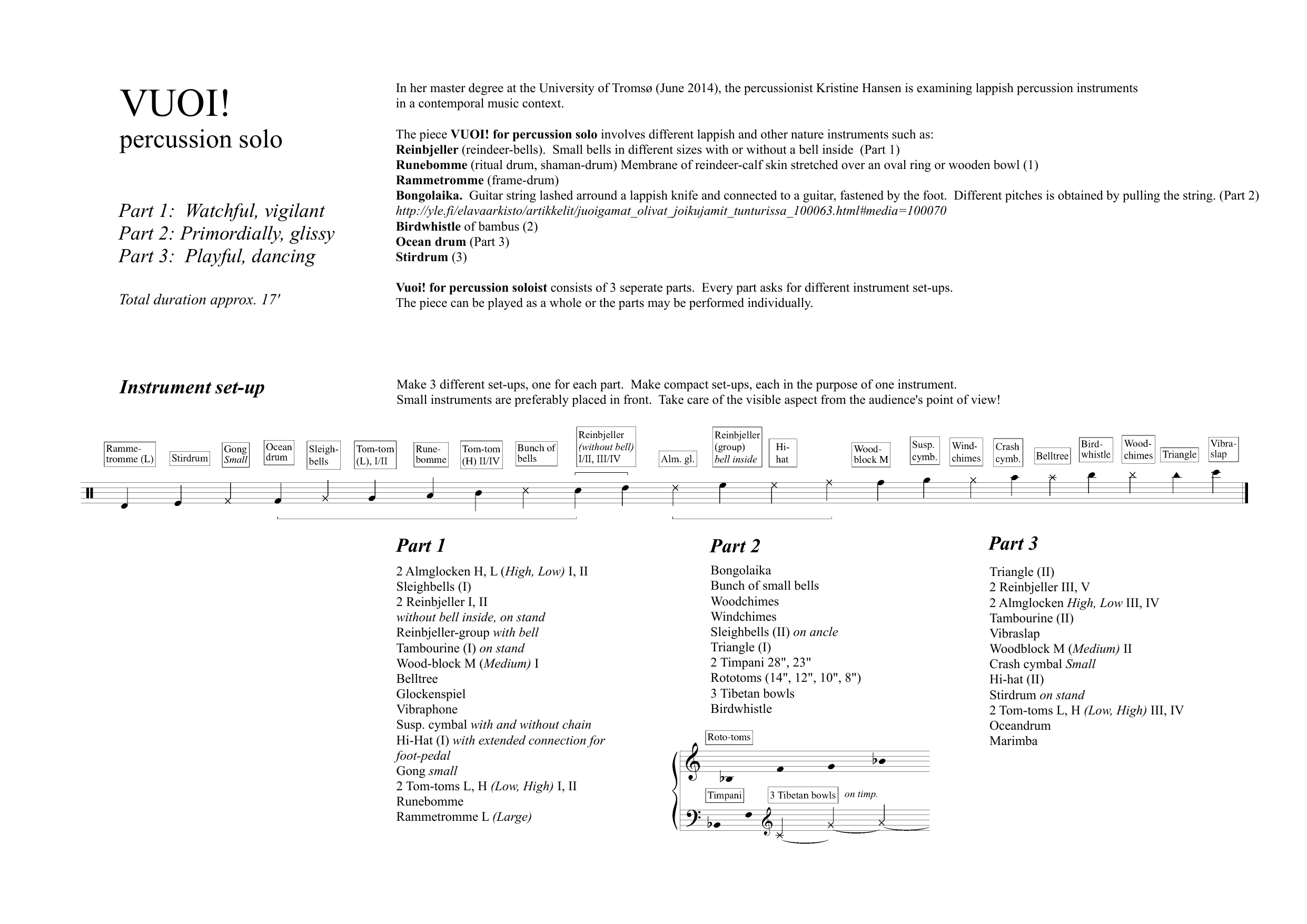 Vuoi! - For percussion solo - Image 2
