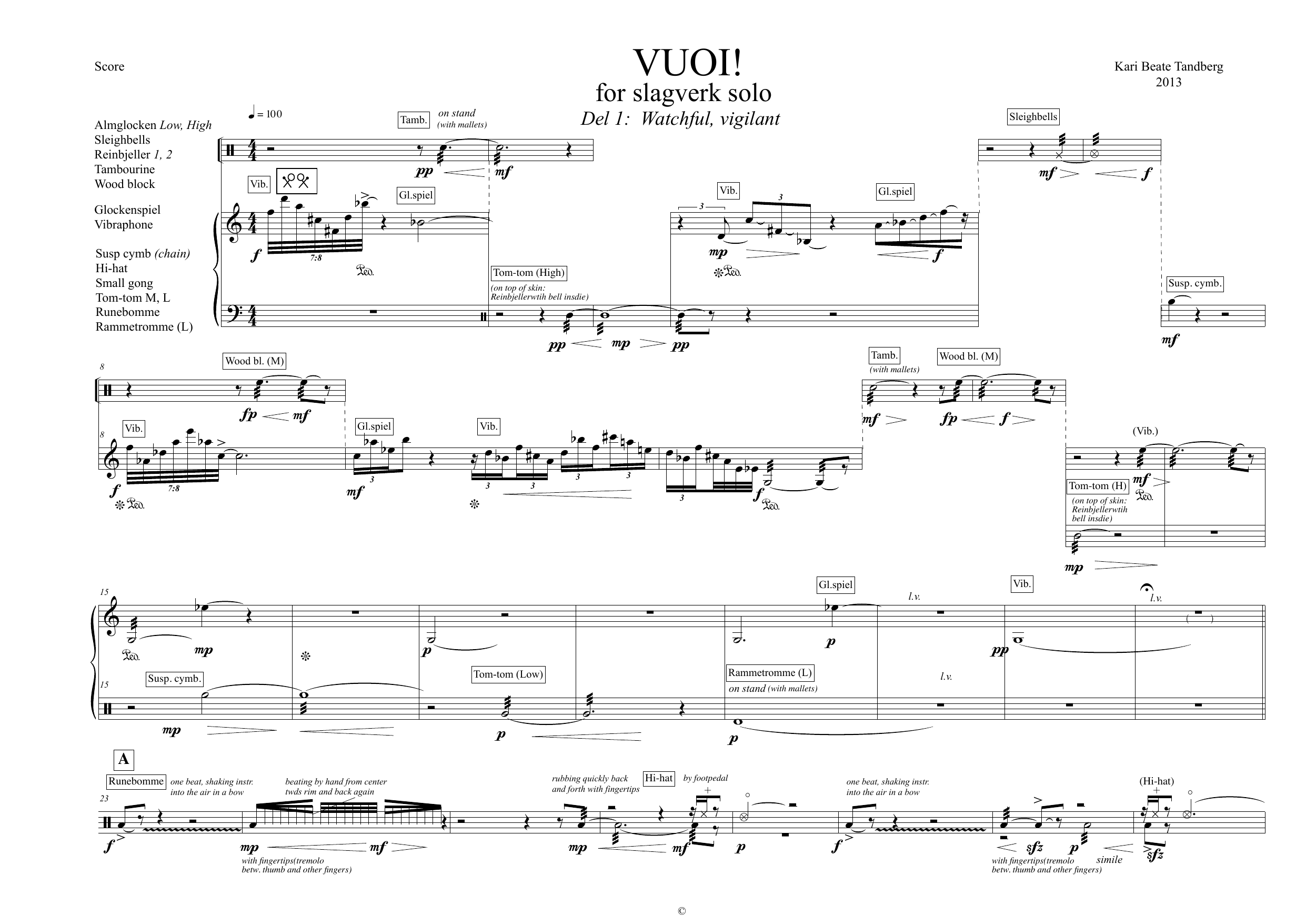 Vuoi! - For percussion solo - Image 3
