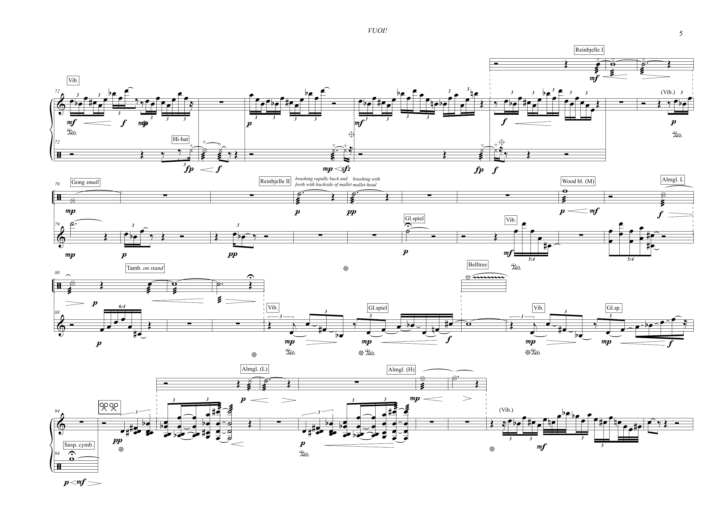 Vuoi! - For percussion solo - Image 5