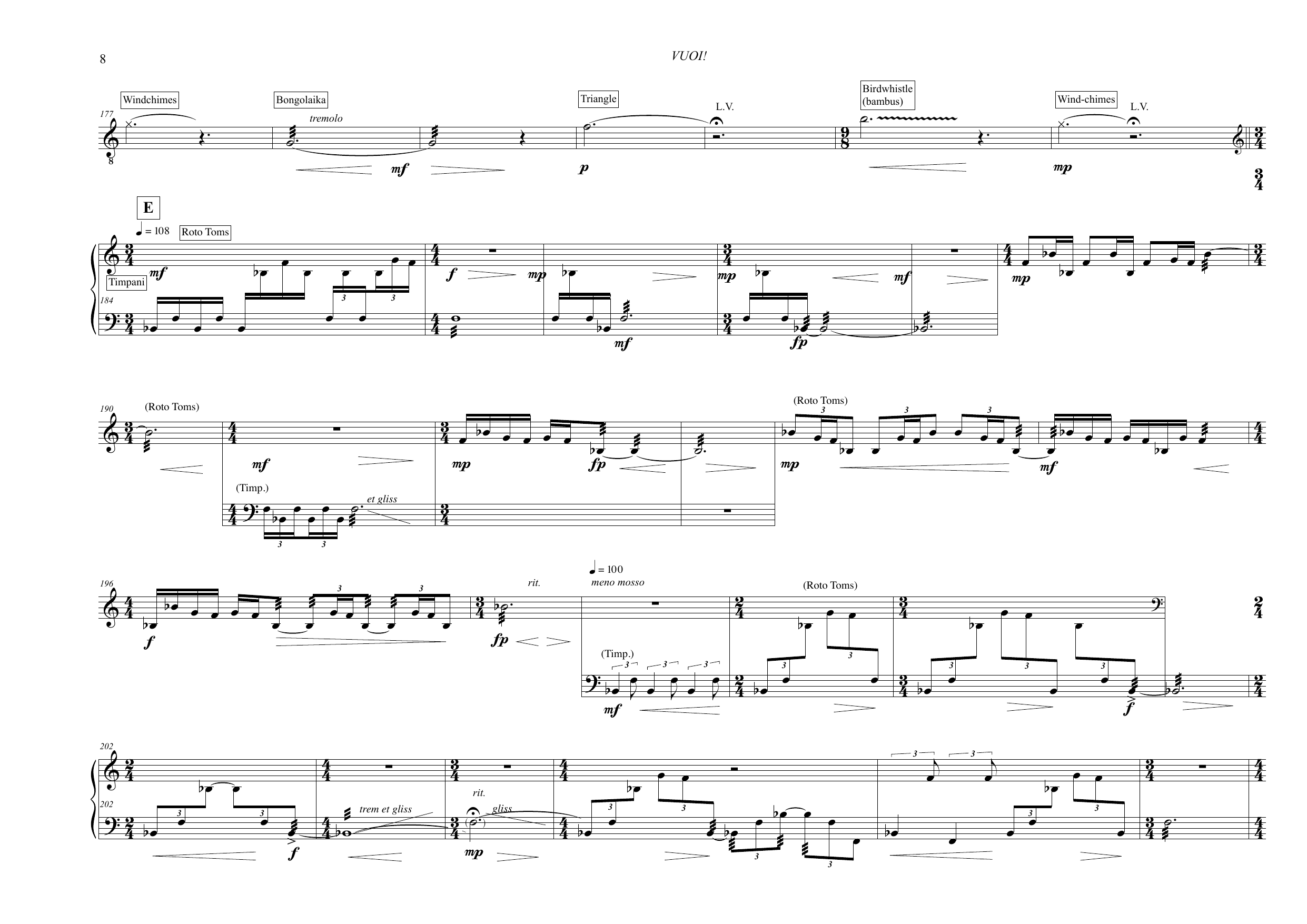 Vuoi! - For percussion solo - Image 8