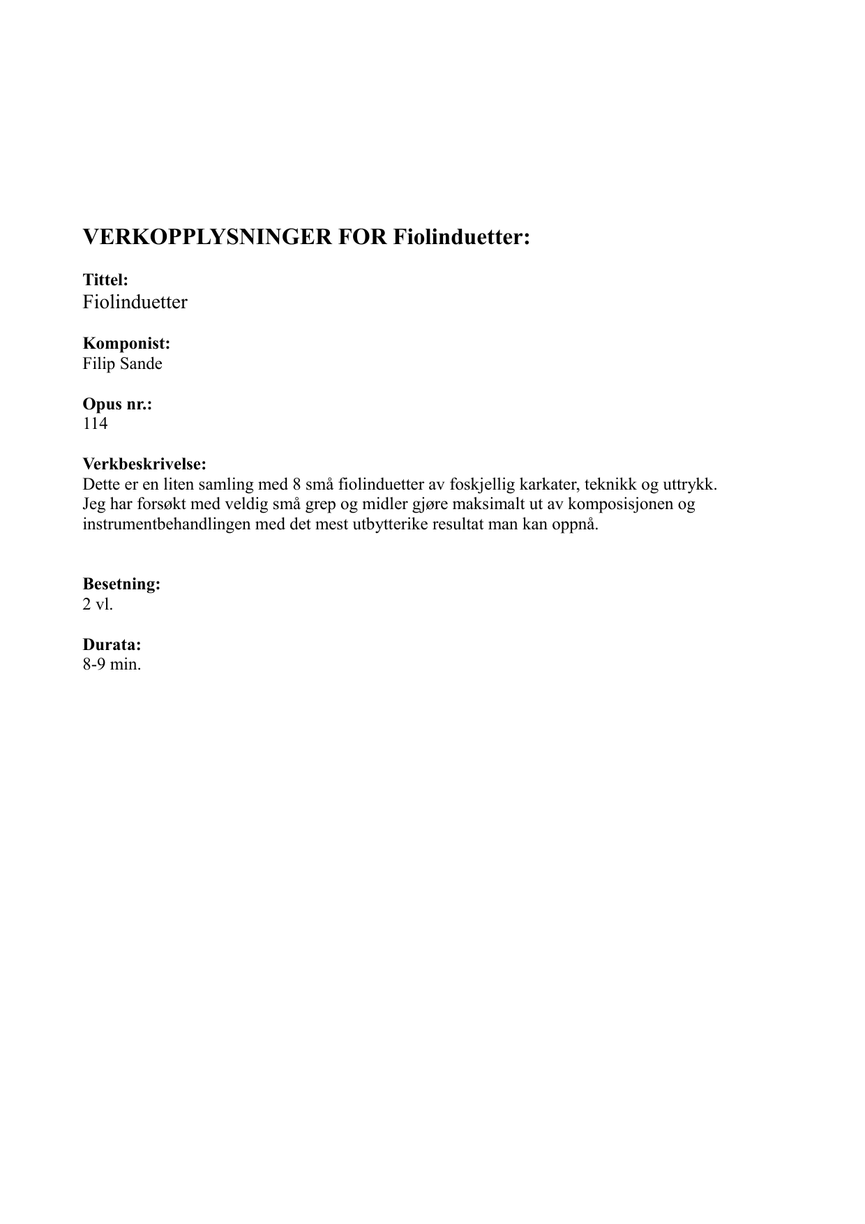 Fiolinduetter, op. 114 - Image 2