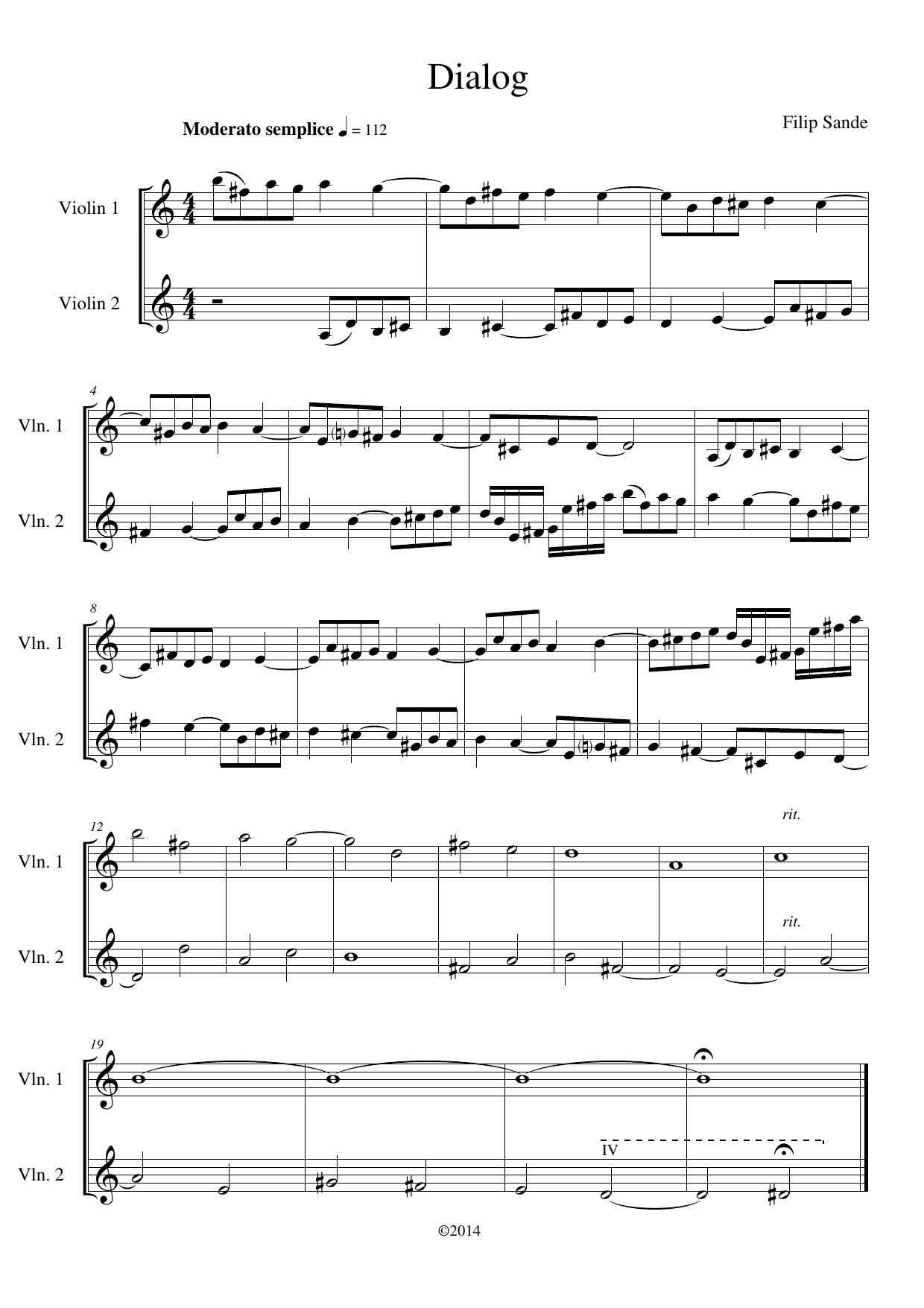 Fiolinduetter, op. 114 - Image 5