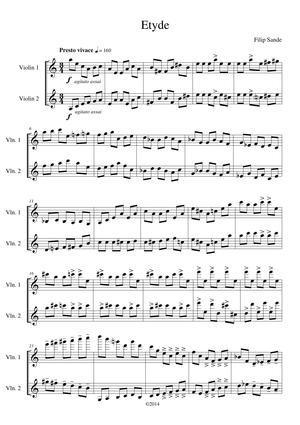 Fiolinduetter, op. 114 - Image 6