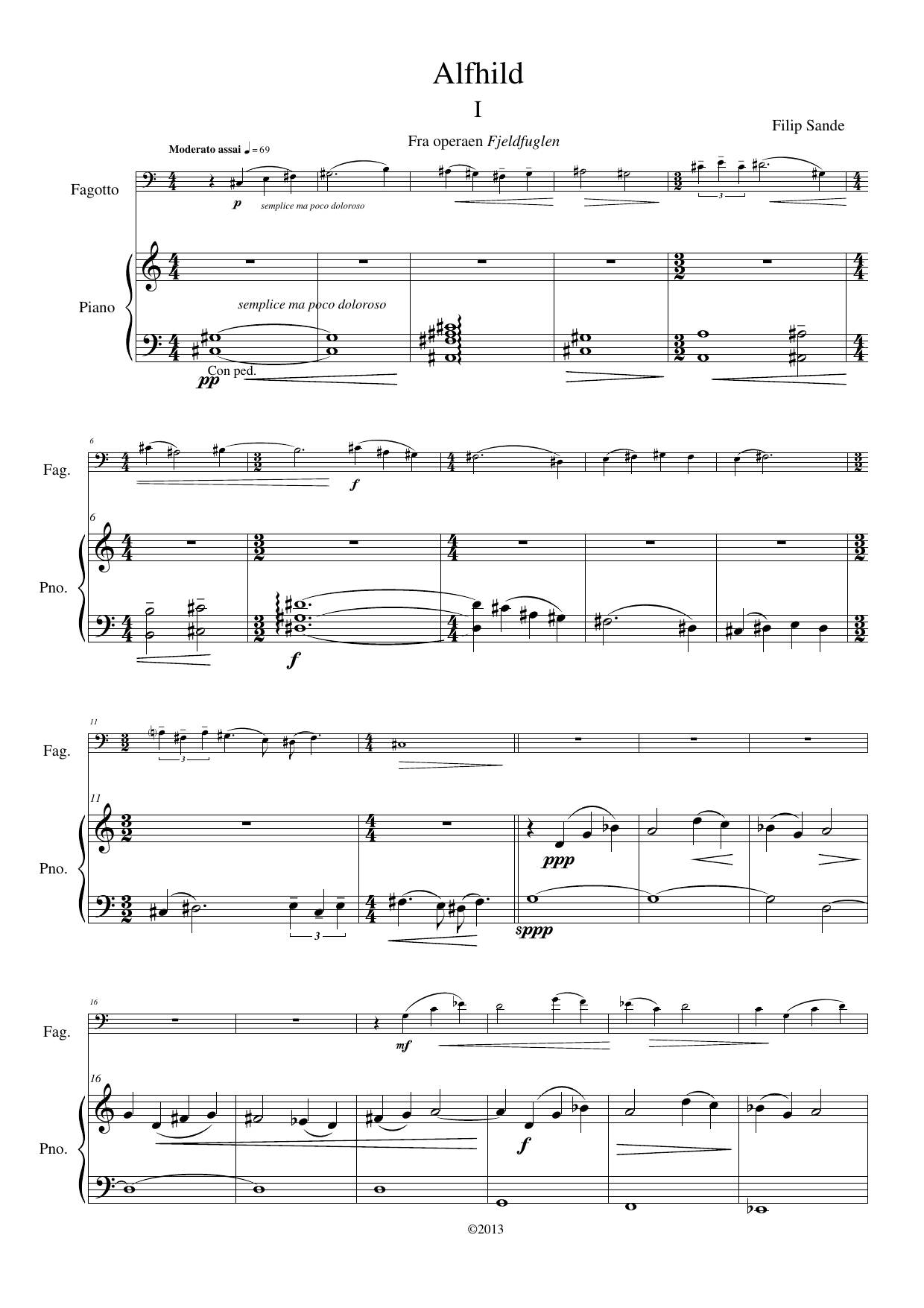 Miniatyrsuite for fagott & klaver, op. 108b - Image 4